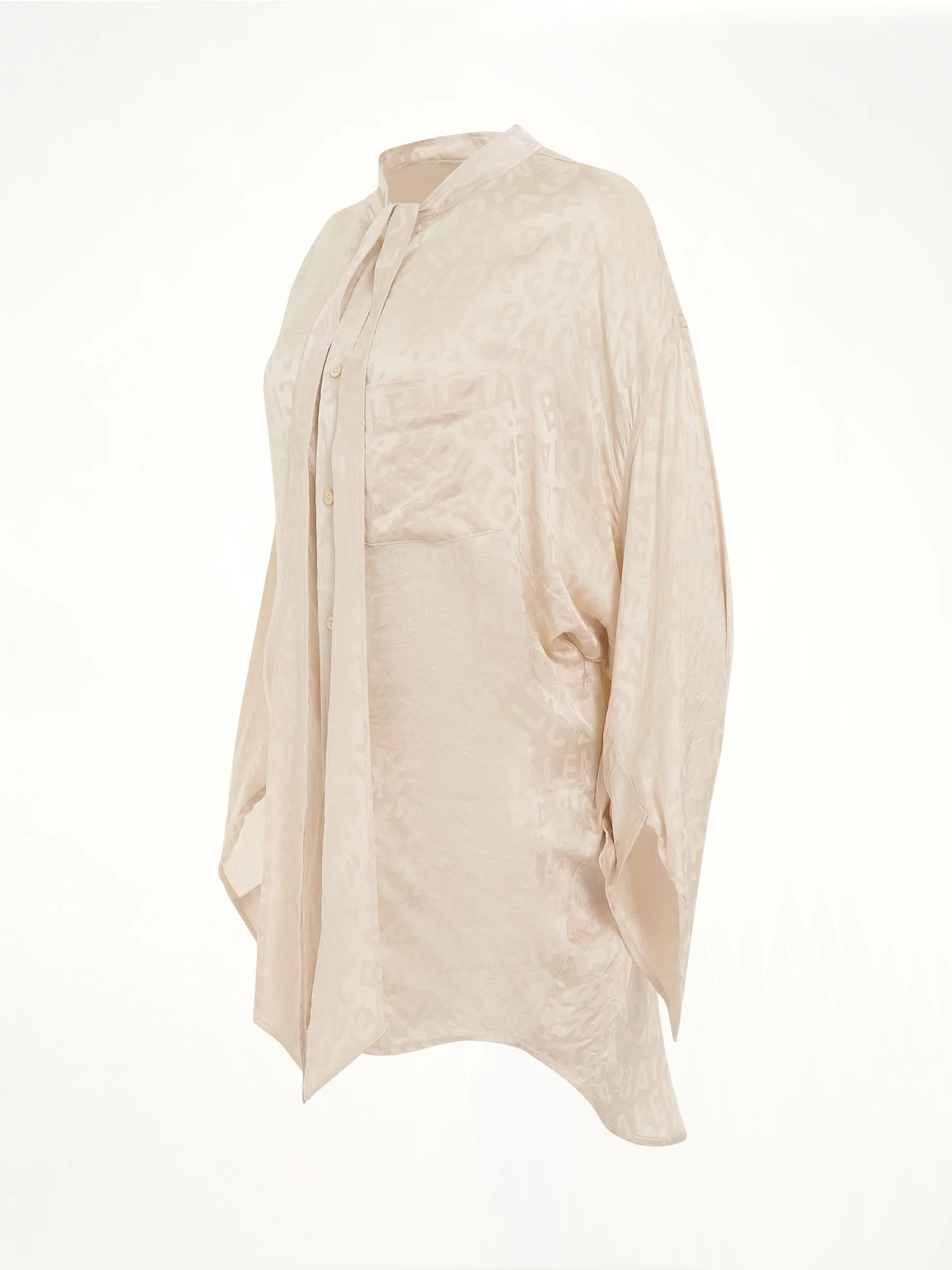 Twisted Swing Blouse in Dusty Ivory - Image 2