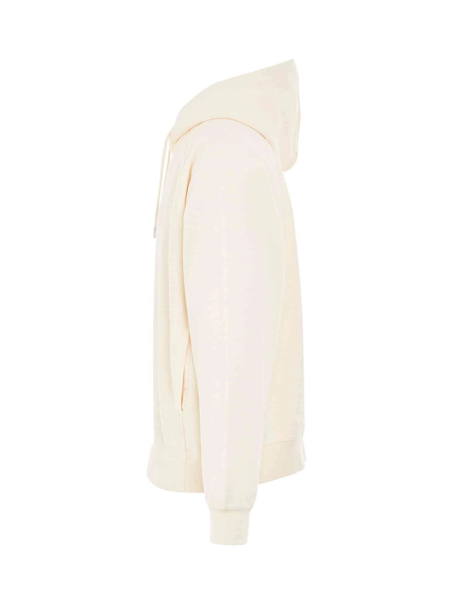 Typo Logo Hoodie in Light Beige - Image 3