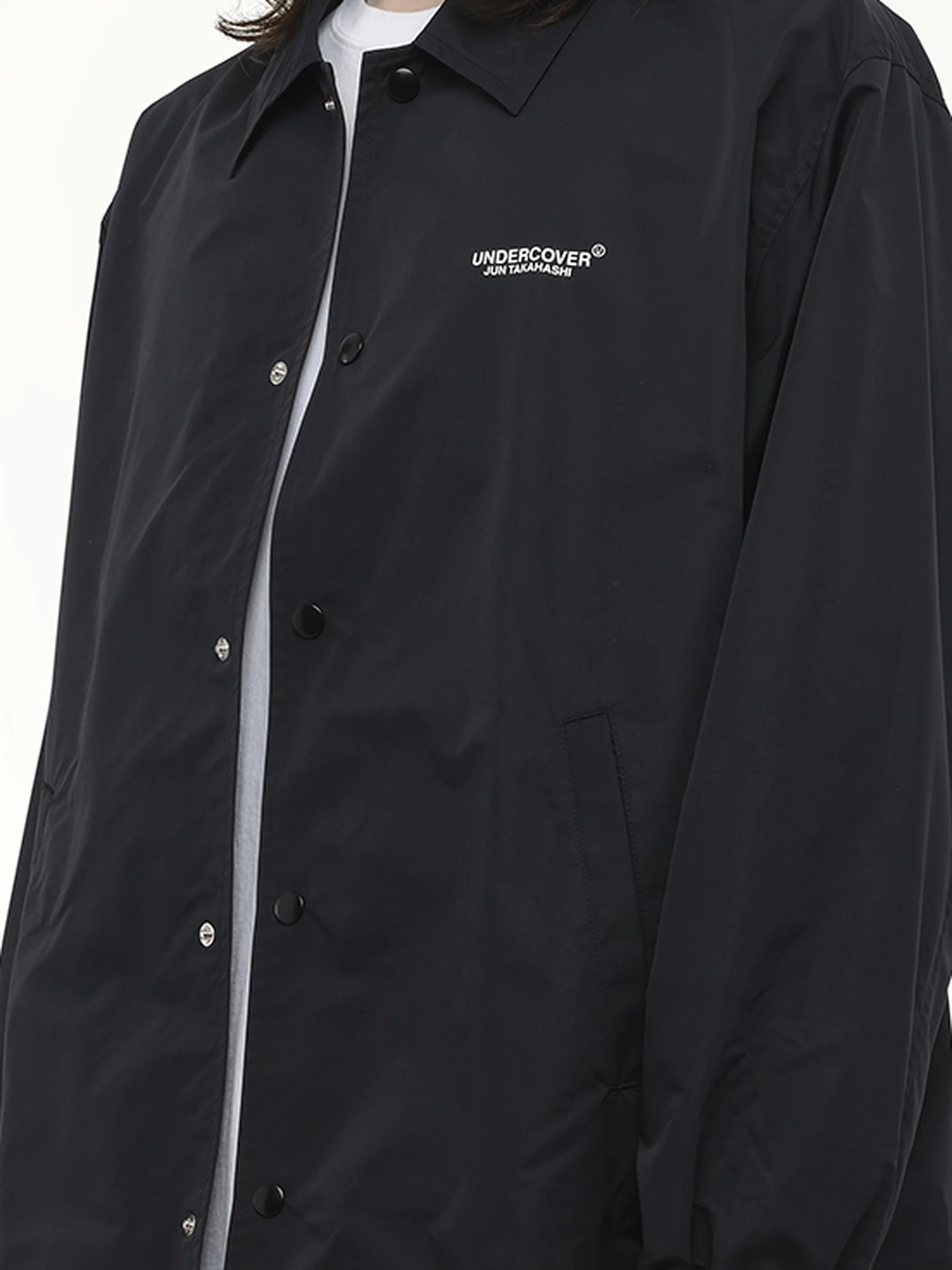 Undercover Coach Jacket in Black - Image 3