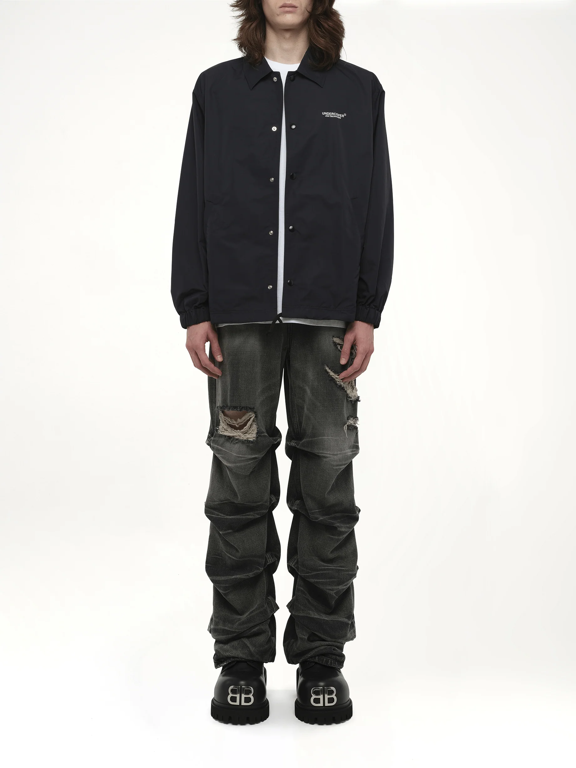 Undercover Coach Jacket in Black - Image 7