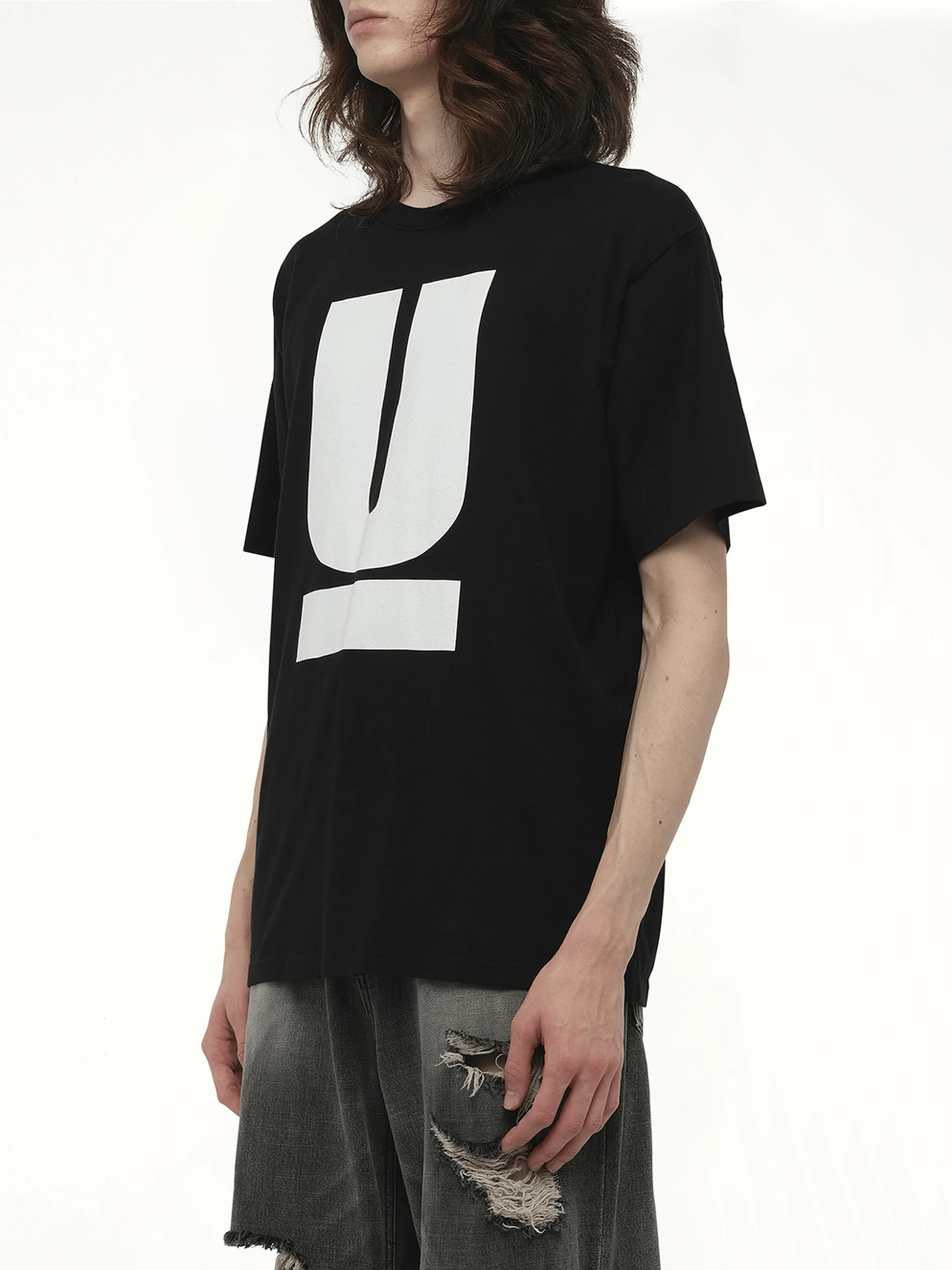 UNDERCOVER Printed T-Shirt in Black - Image 5