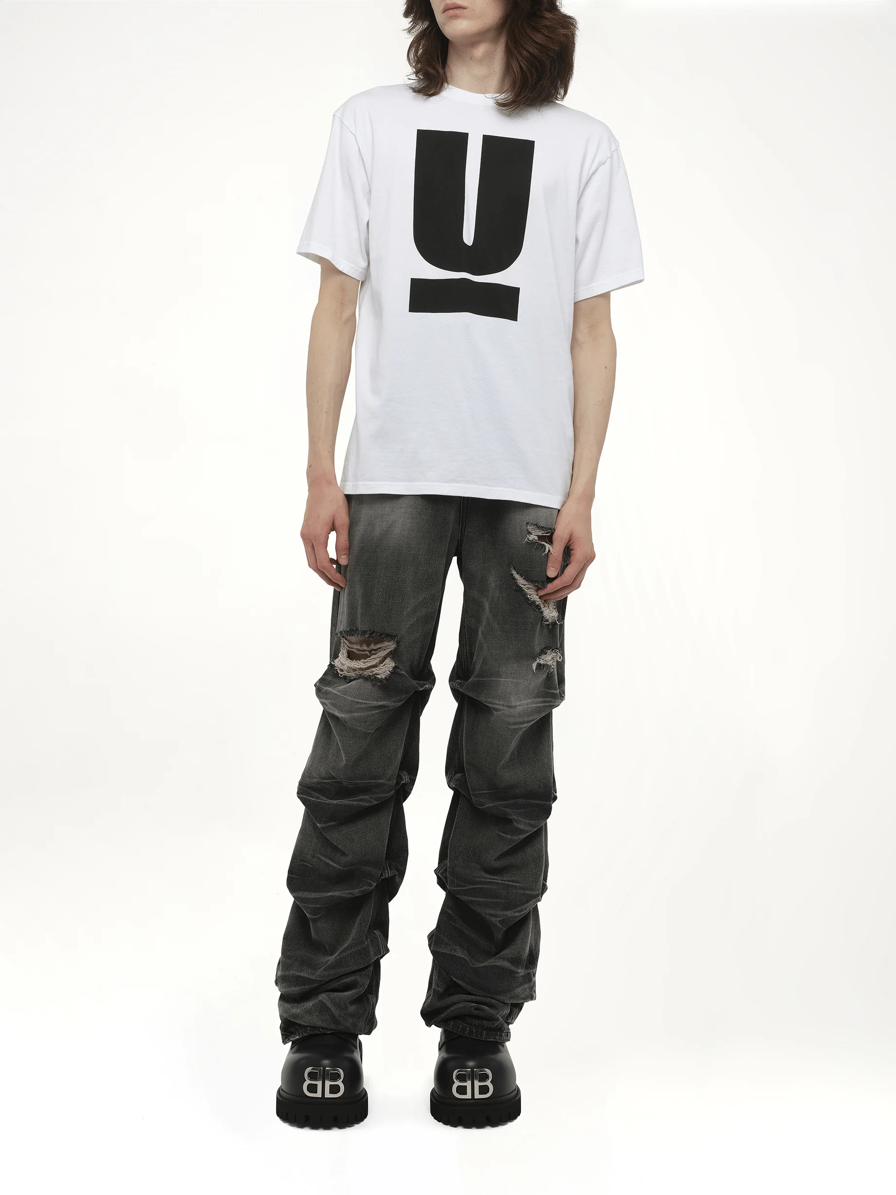 UNDERCOVER Printed T-Shirt in White - Image 4
