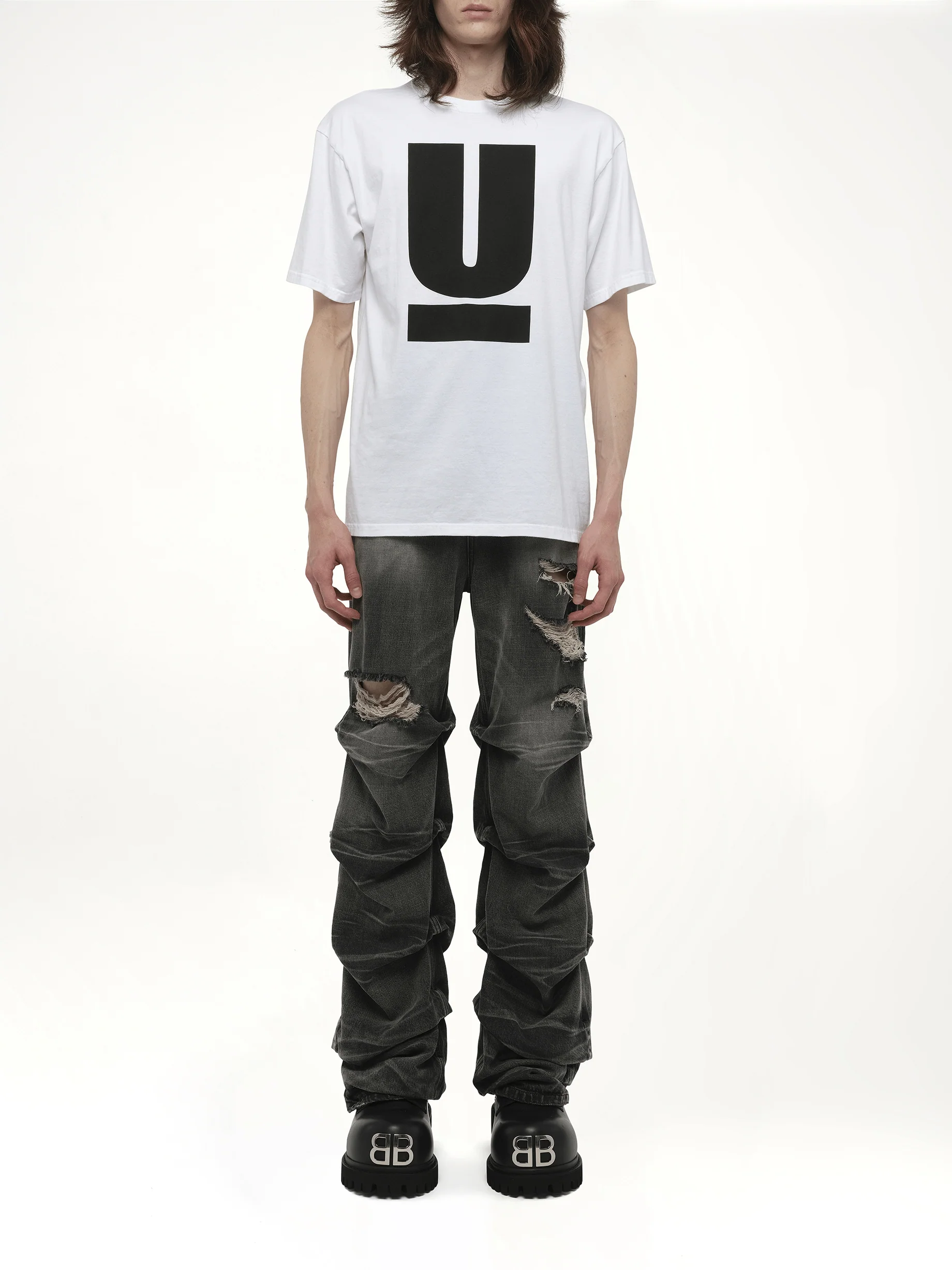 UNDERCOVER Printed T-Shirt in White - Image 7
