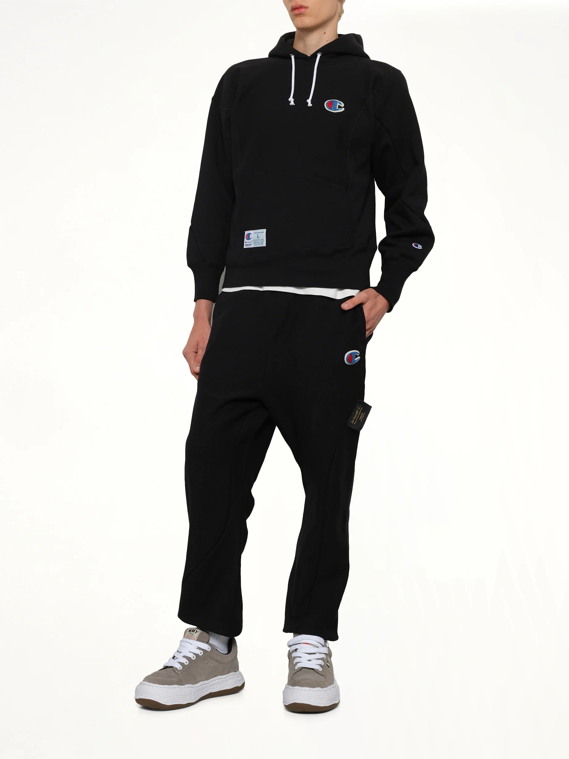 Undercover X Champion Hoodie in Black - Image 4