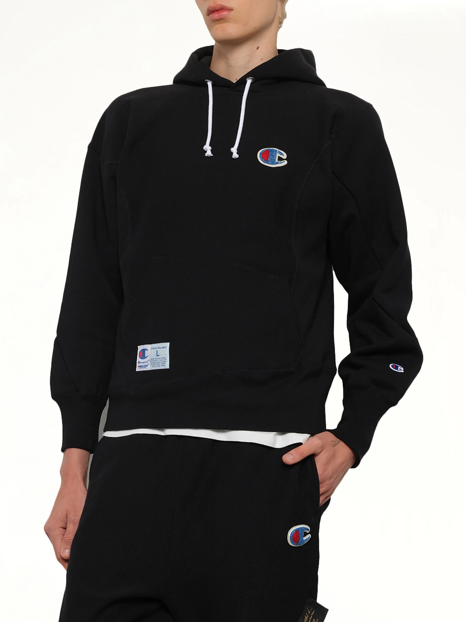 Undercover X Champion Hoodie in Black - Image 6