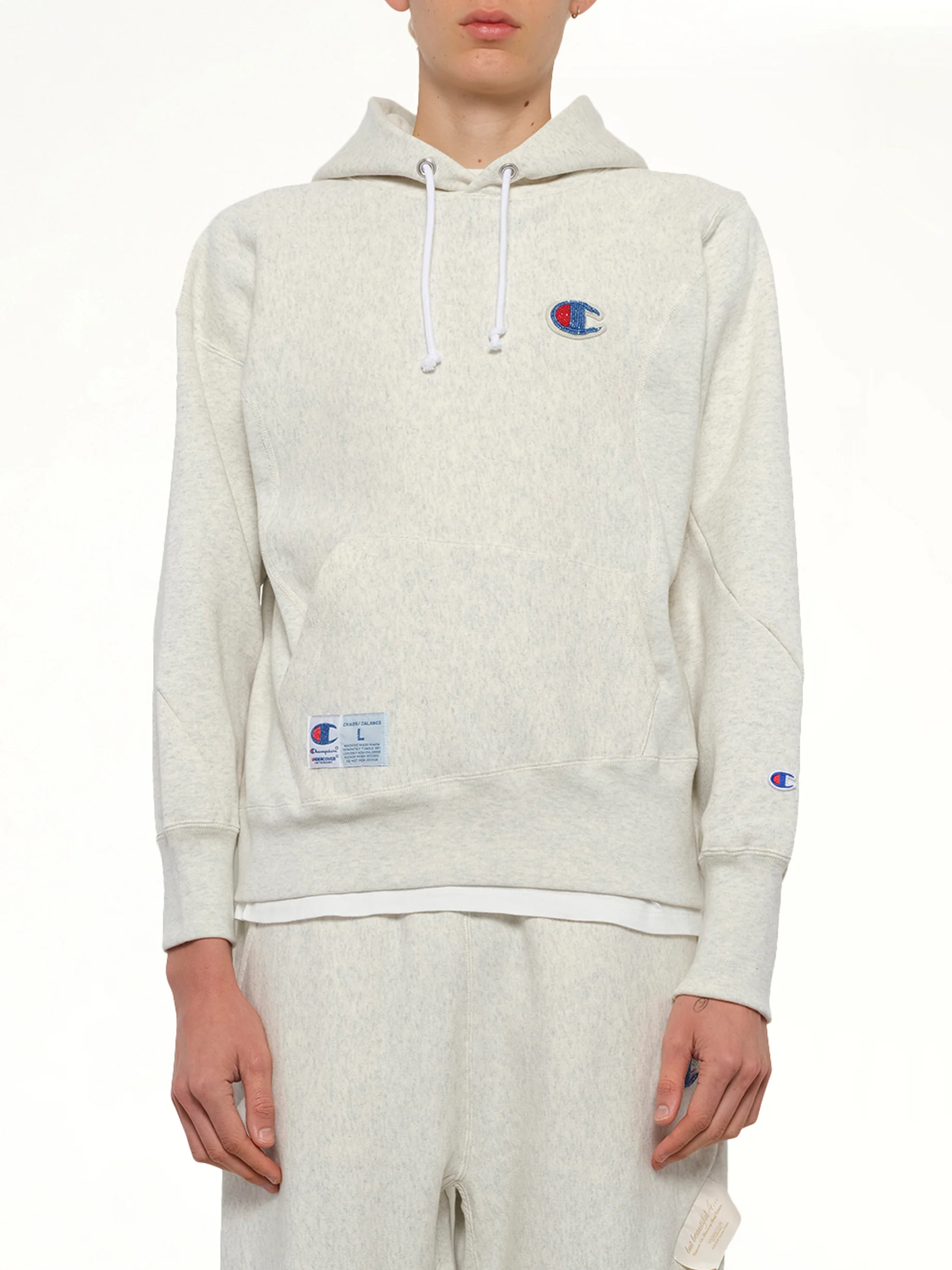 Undercover X Champion Hoodie in Oatmeal