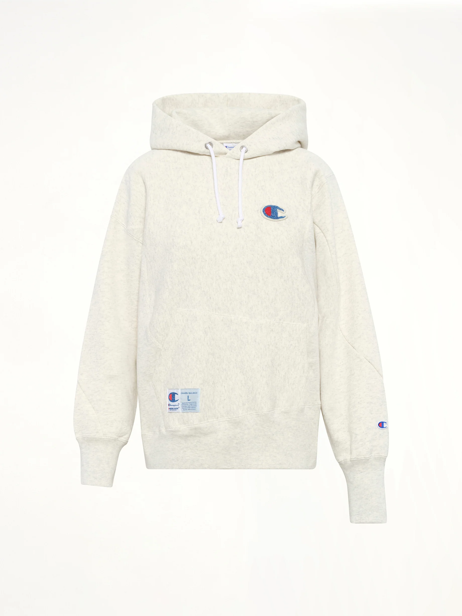 Undercover X Champion Hoodie in Oatmeal - Image 2