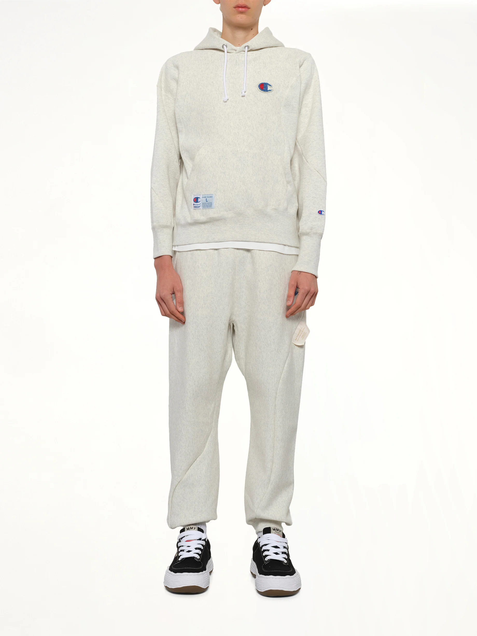 Undercover X Champion Hoodie in Oatmeal - Image 7