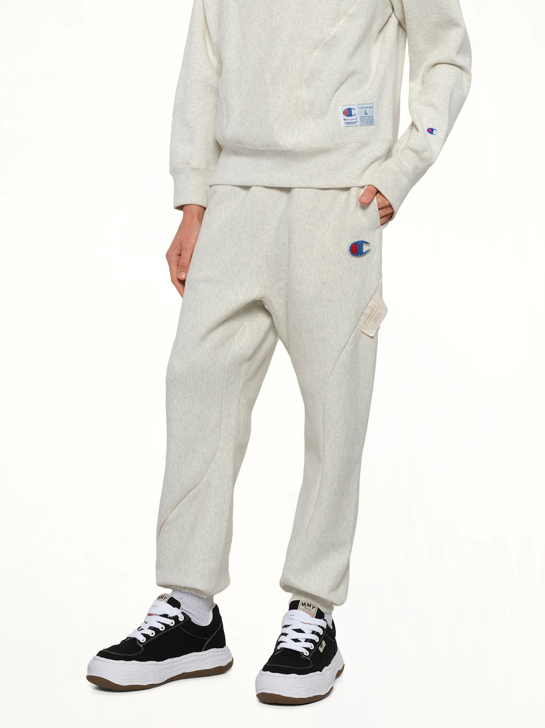 Undercover X Champion Sweatpants in Oatmeal - Image 6