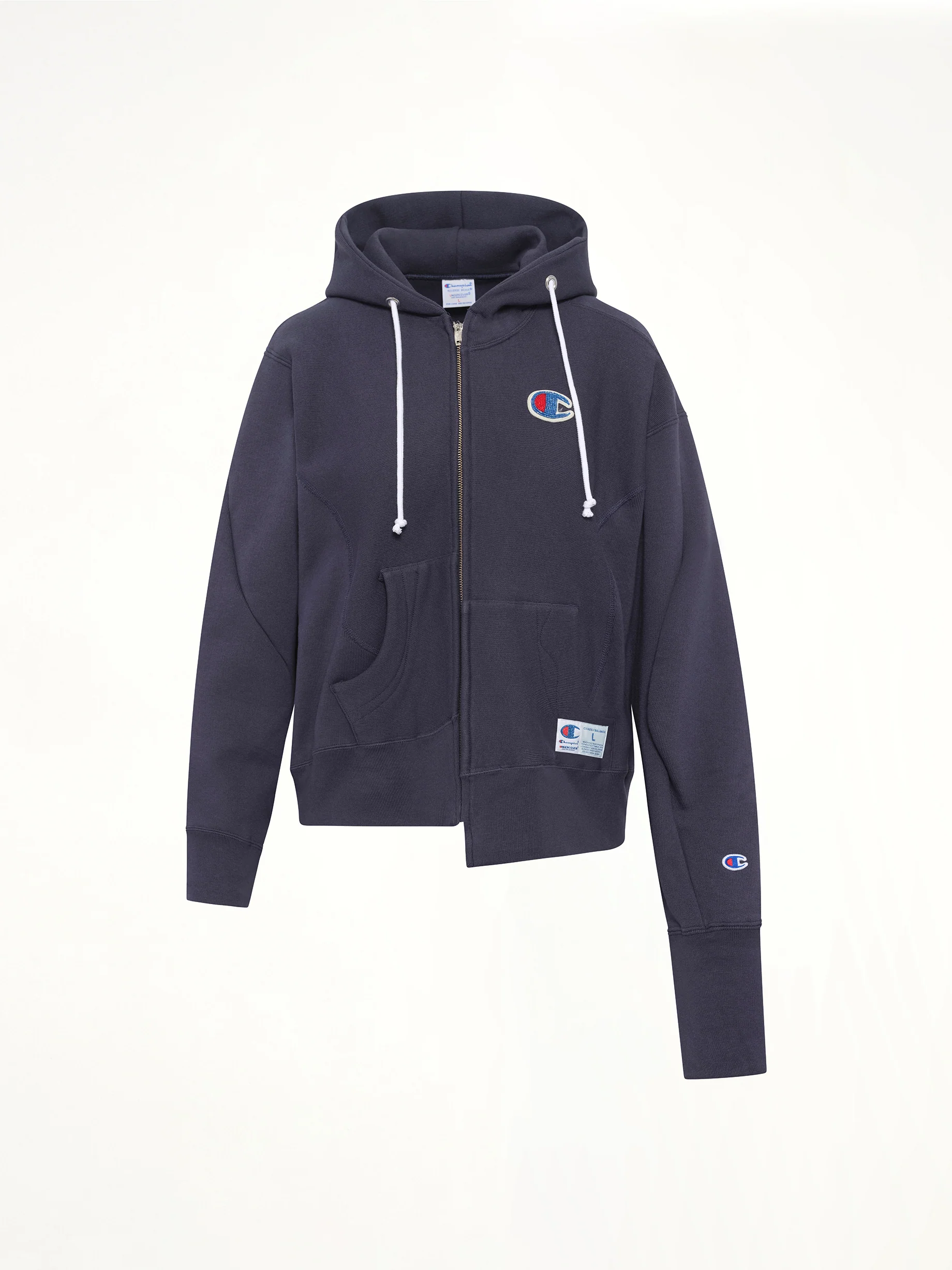 Undercover X Champion Zip Hoodie in Navy - Image 2