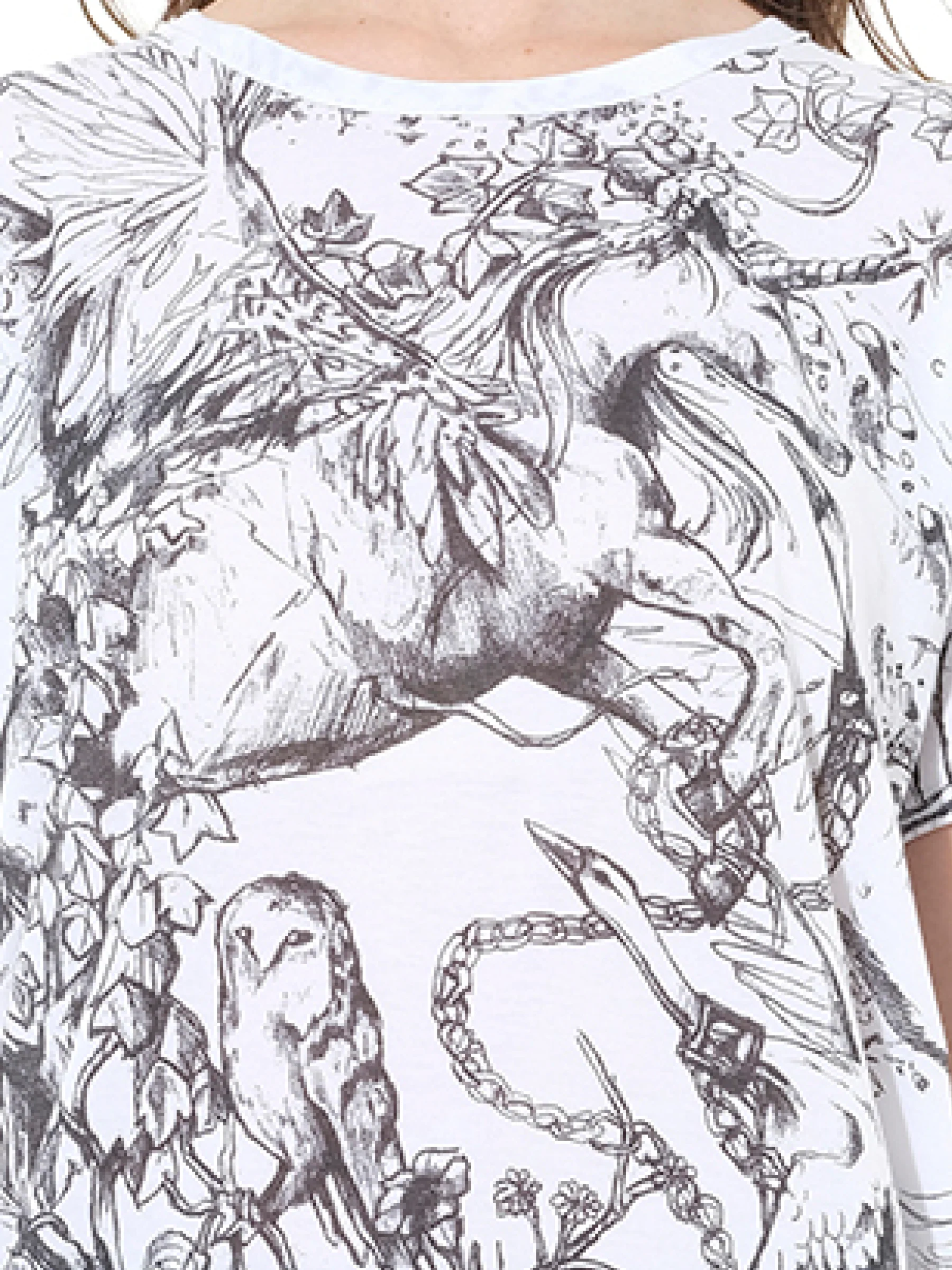 Unicorn Dreams T-Shirt in White - Image 2