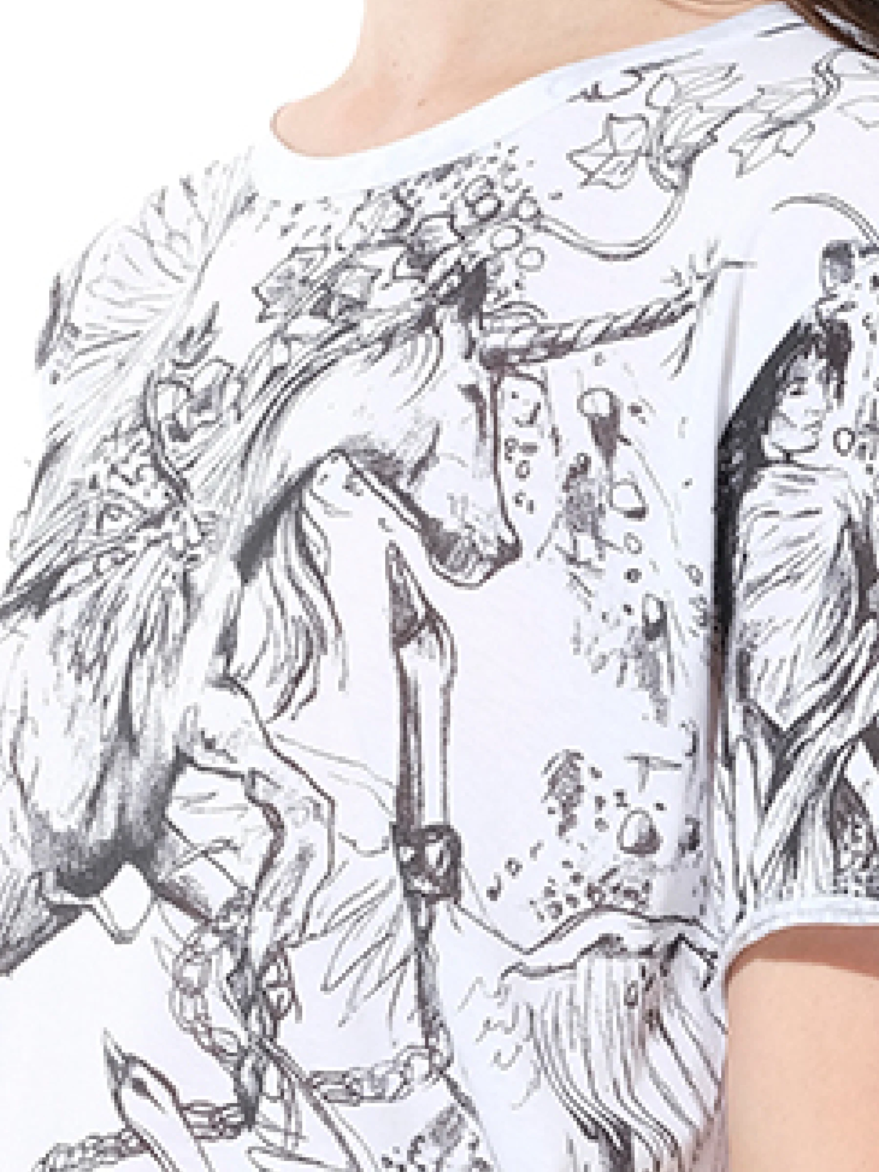 Unicorn Dreams T-Shirt in White - Image 3