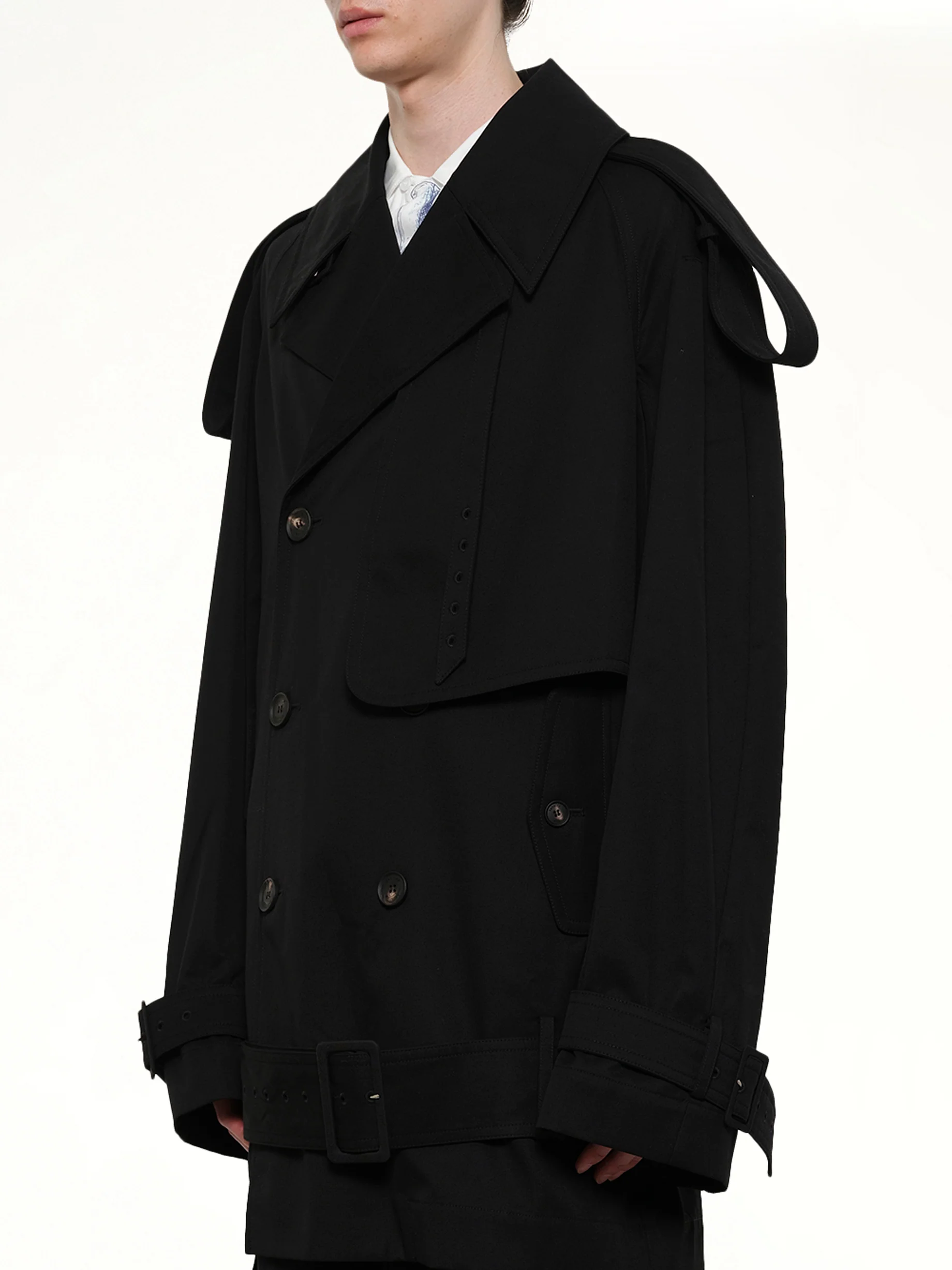 Unlined Technical Trench Coat in Bogart - Image 3