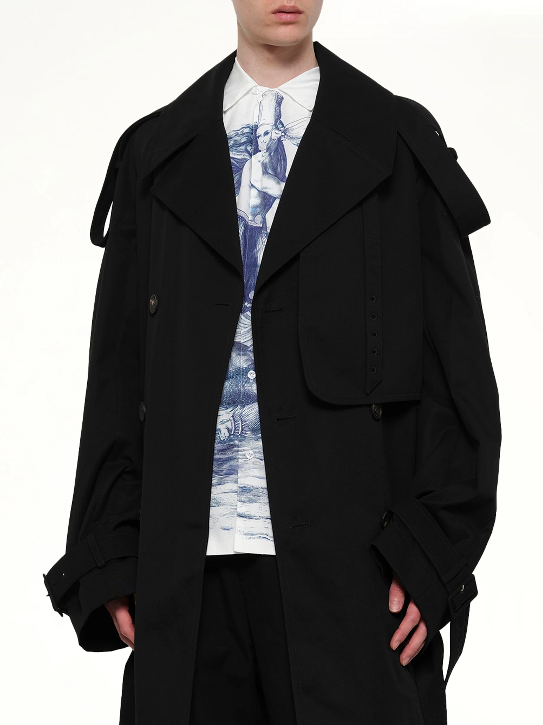 Unlined Technical Trench Coat in Bogart - Image 6