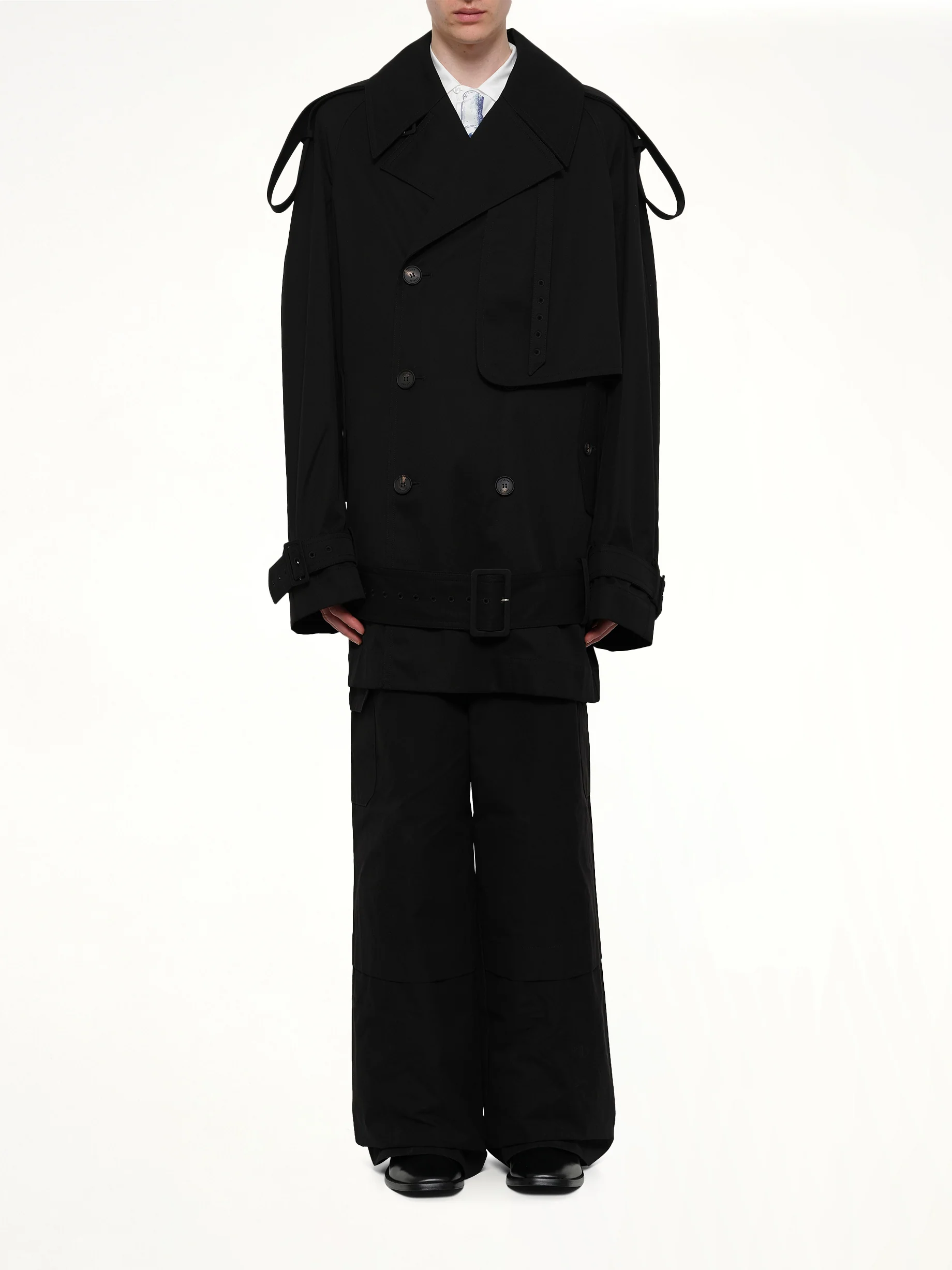 Unlined Technical Trench Coat in Bogart - Image 7