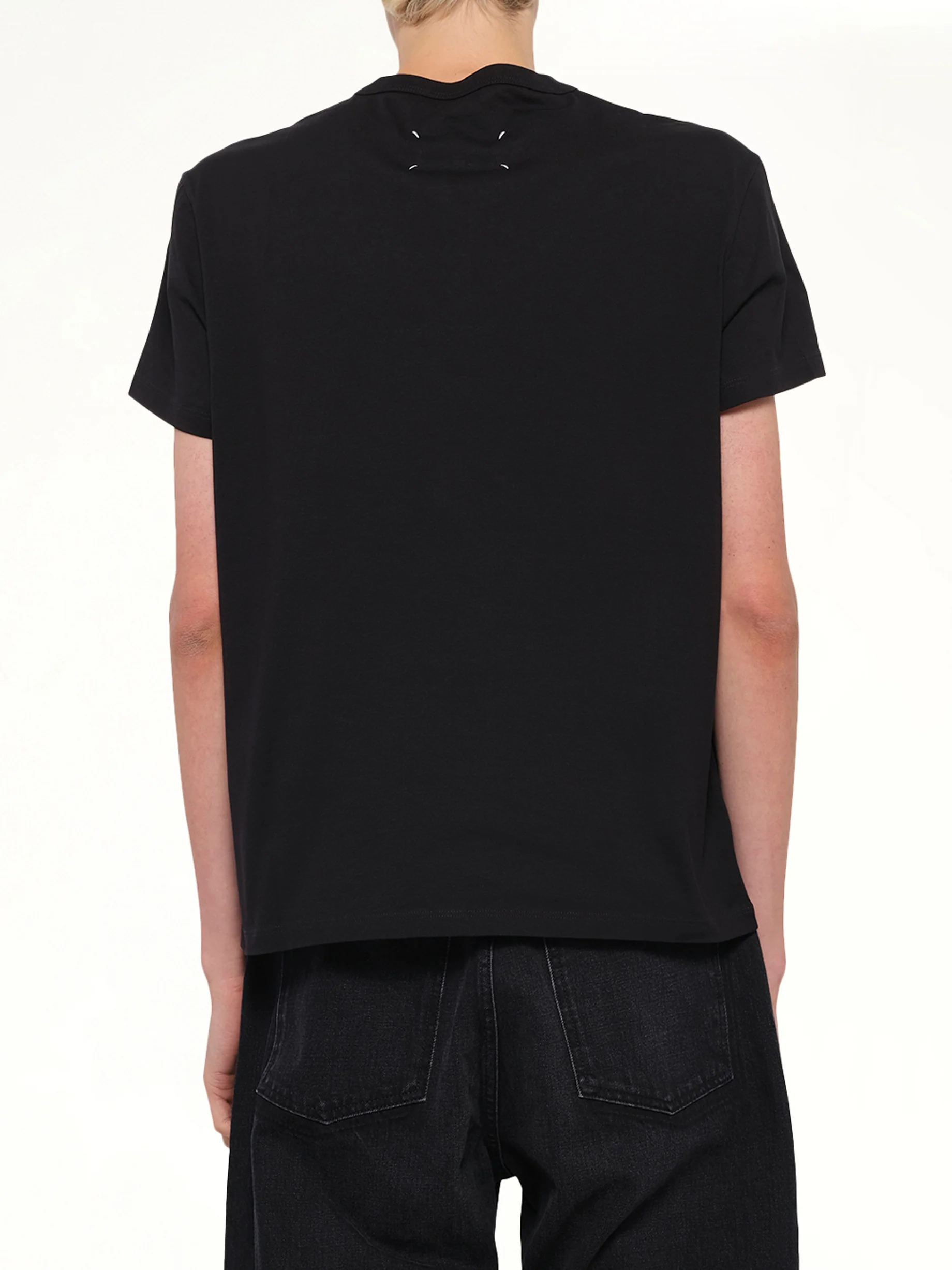 Upside Down Logo T-Shirt in Black - Image 5