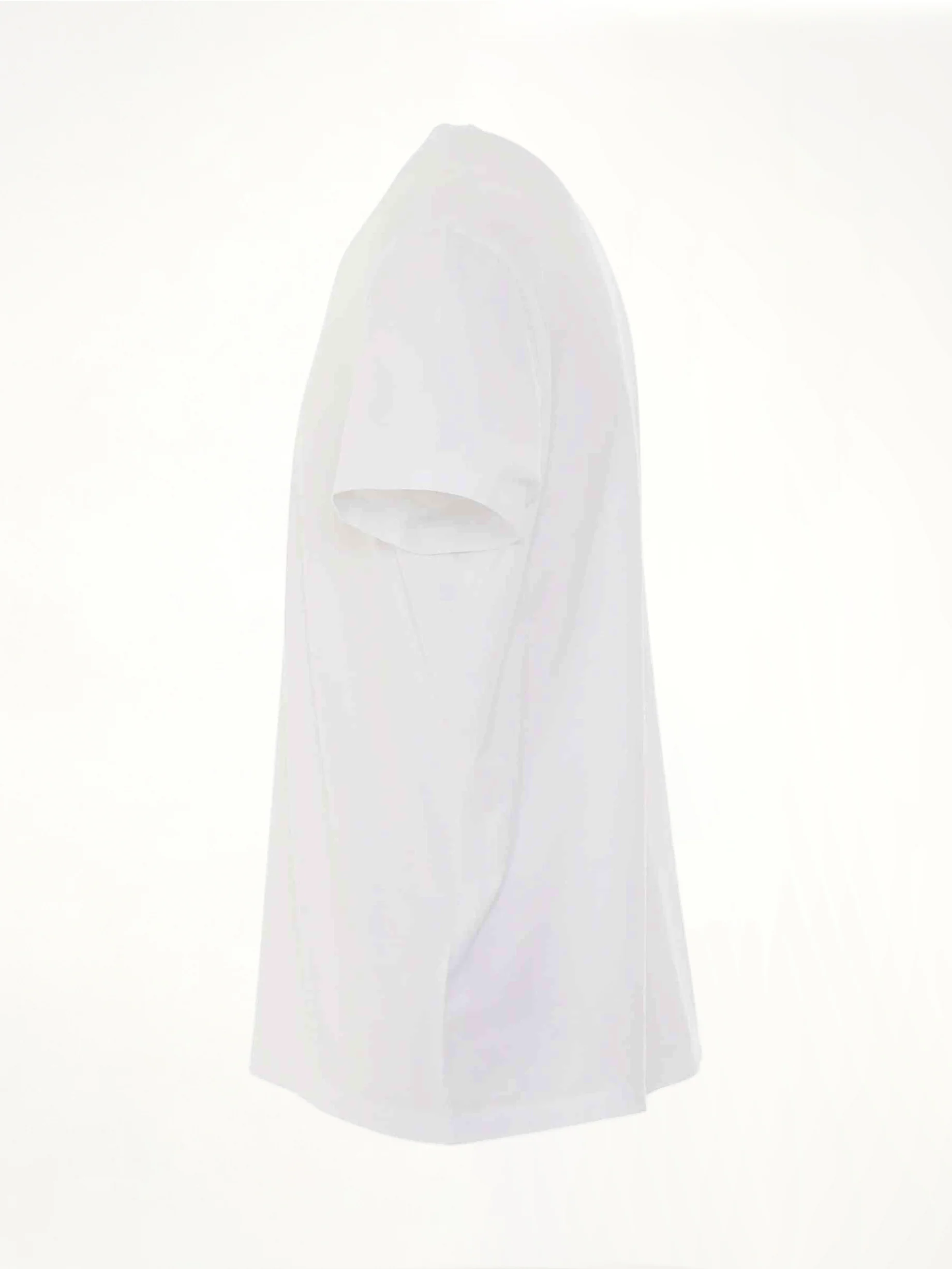 Upside Down Logo T-Shirt in White/Black - Image 3