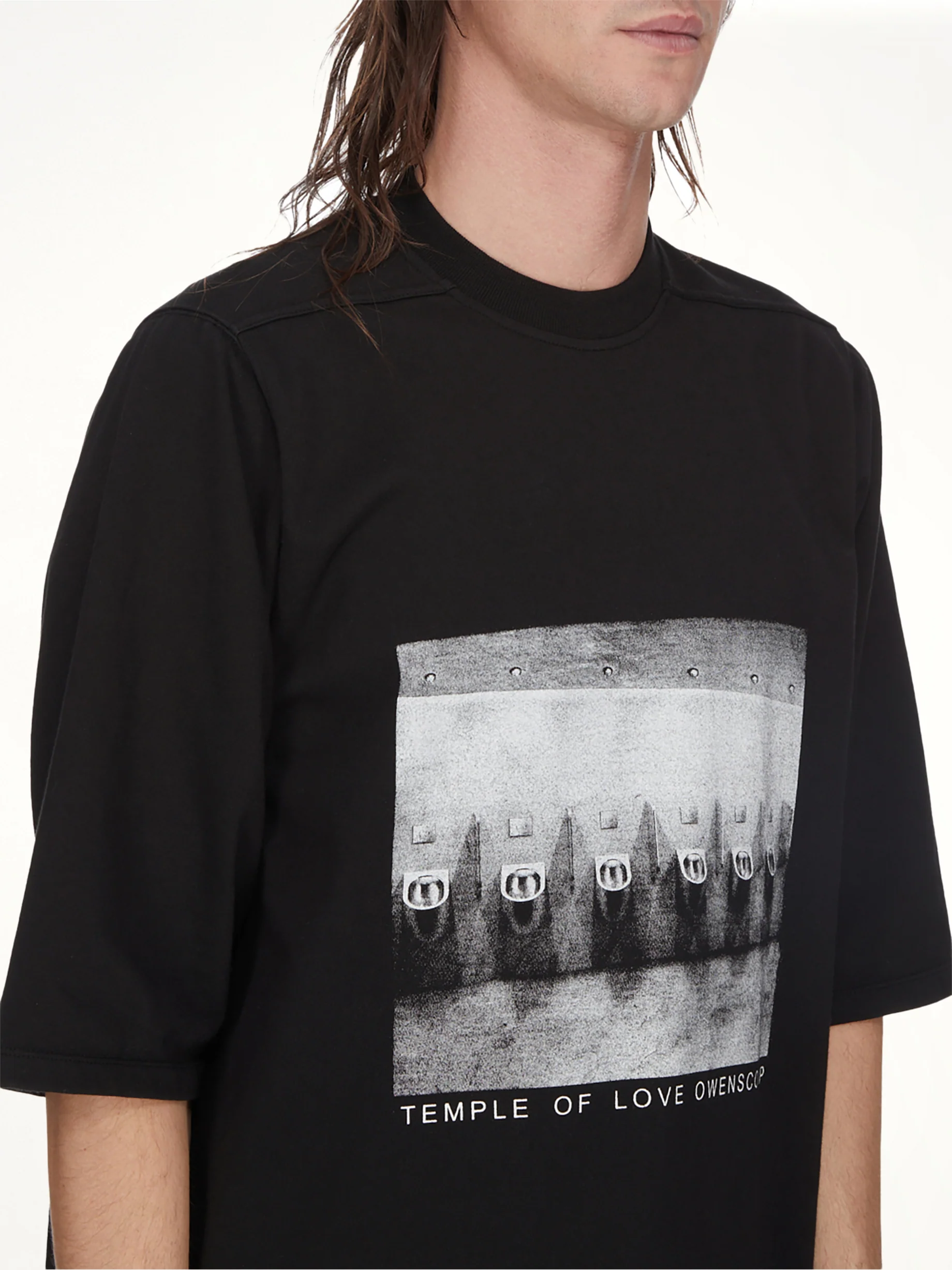 Urinal Jumbo SS T-Shirt in Black/Milk - Image 4