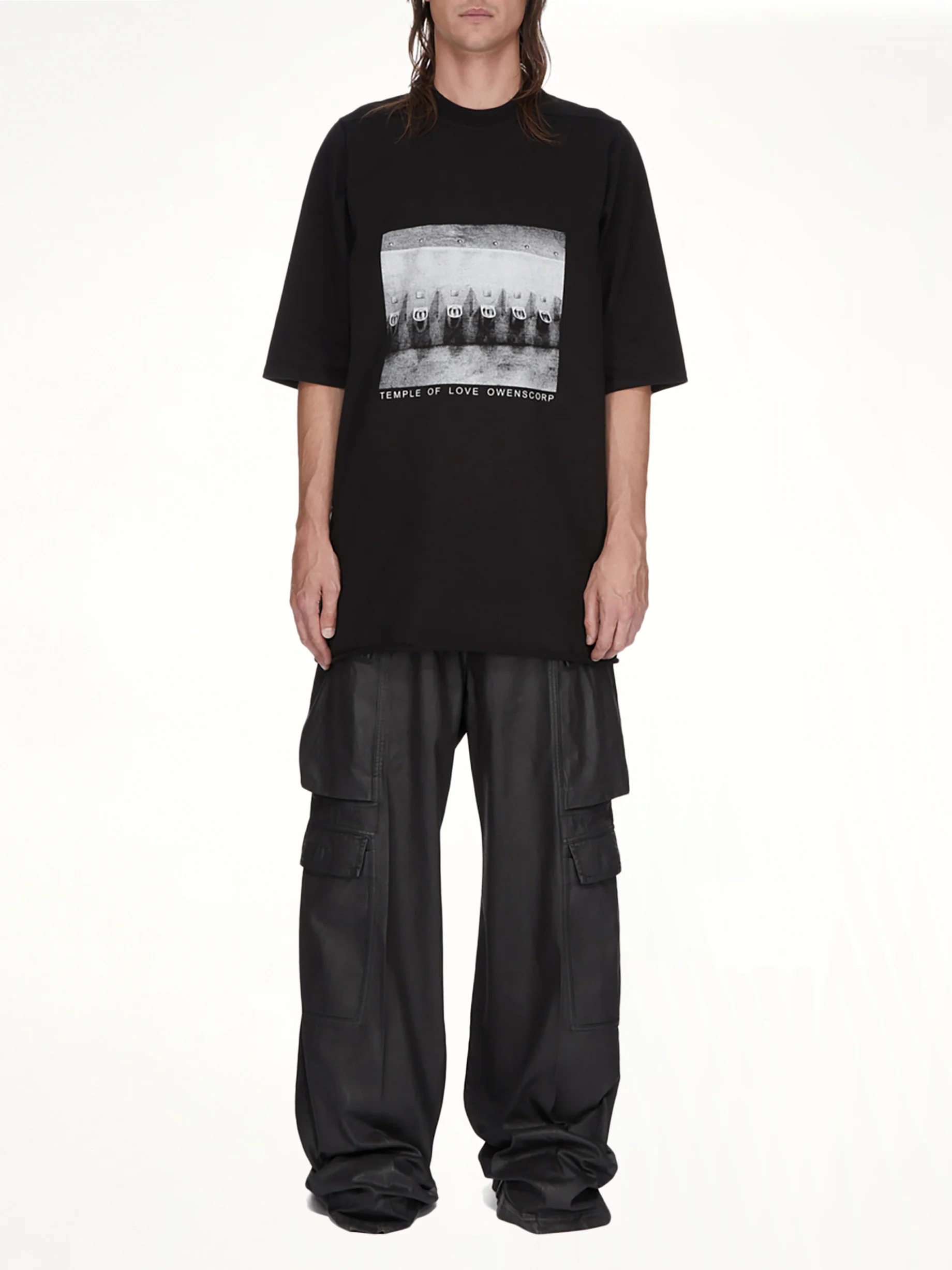 Urinal Jumbo SS T-Shirt in Black/Milk - Image 5