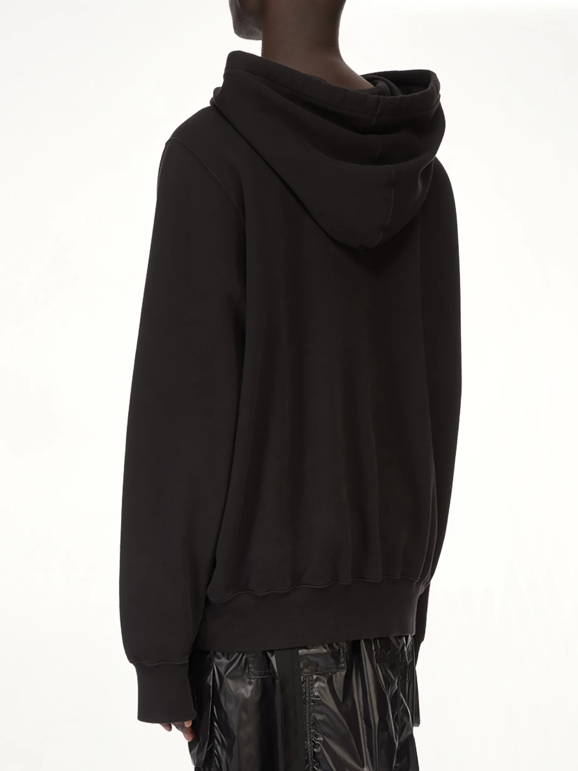 Urinal Oversized Hoodie in Black/Milk - Image 4