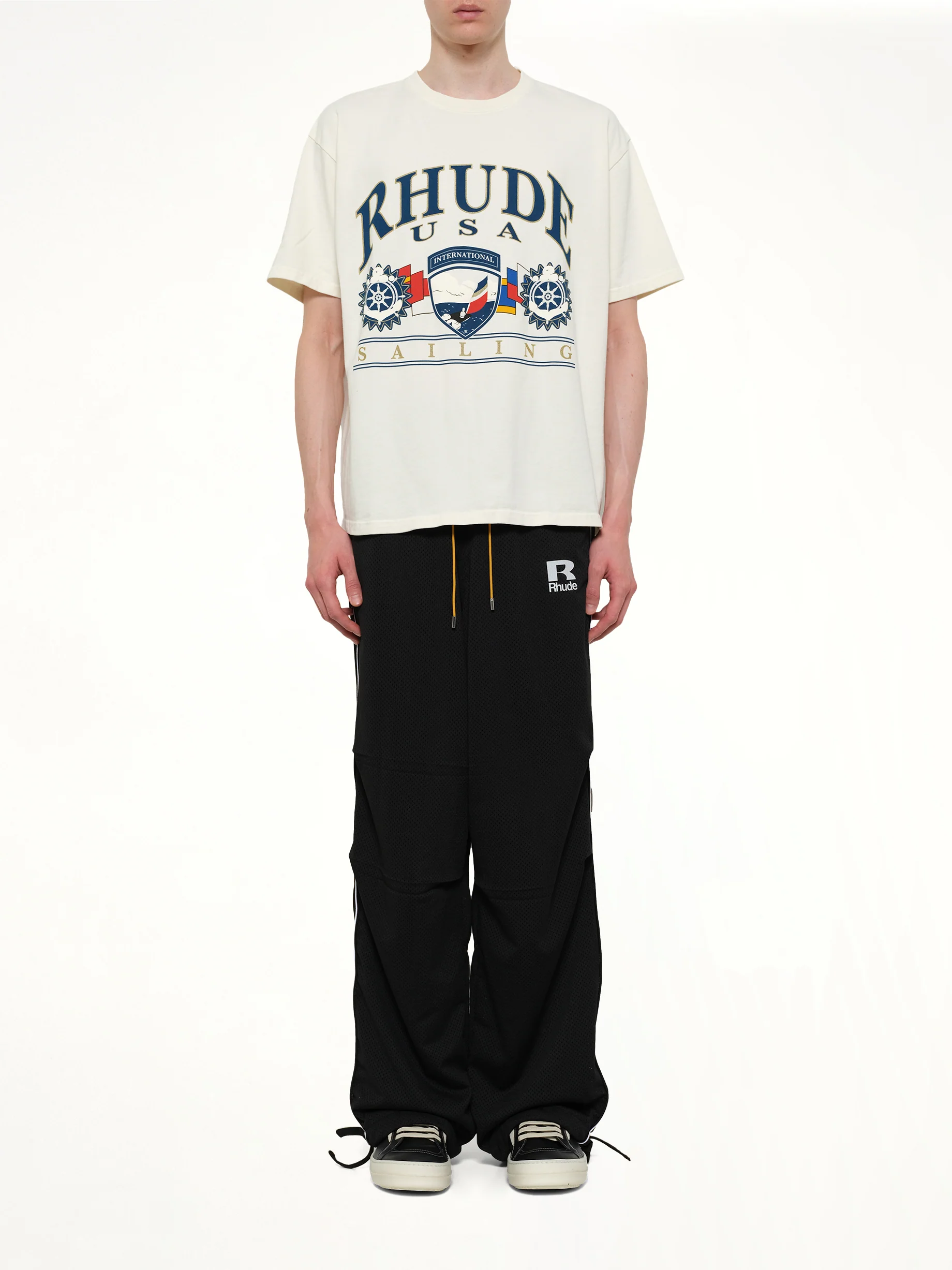 USA Sailing Icon T-Shirt in Vintage White - Image 7