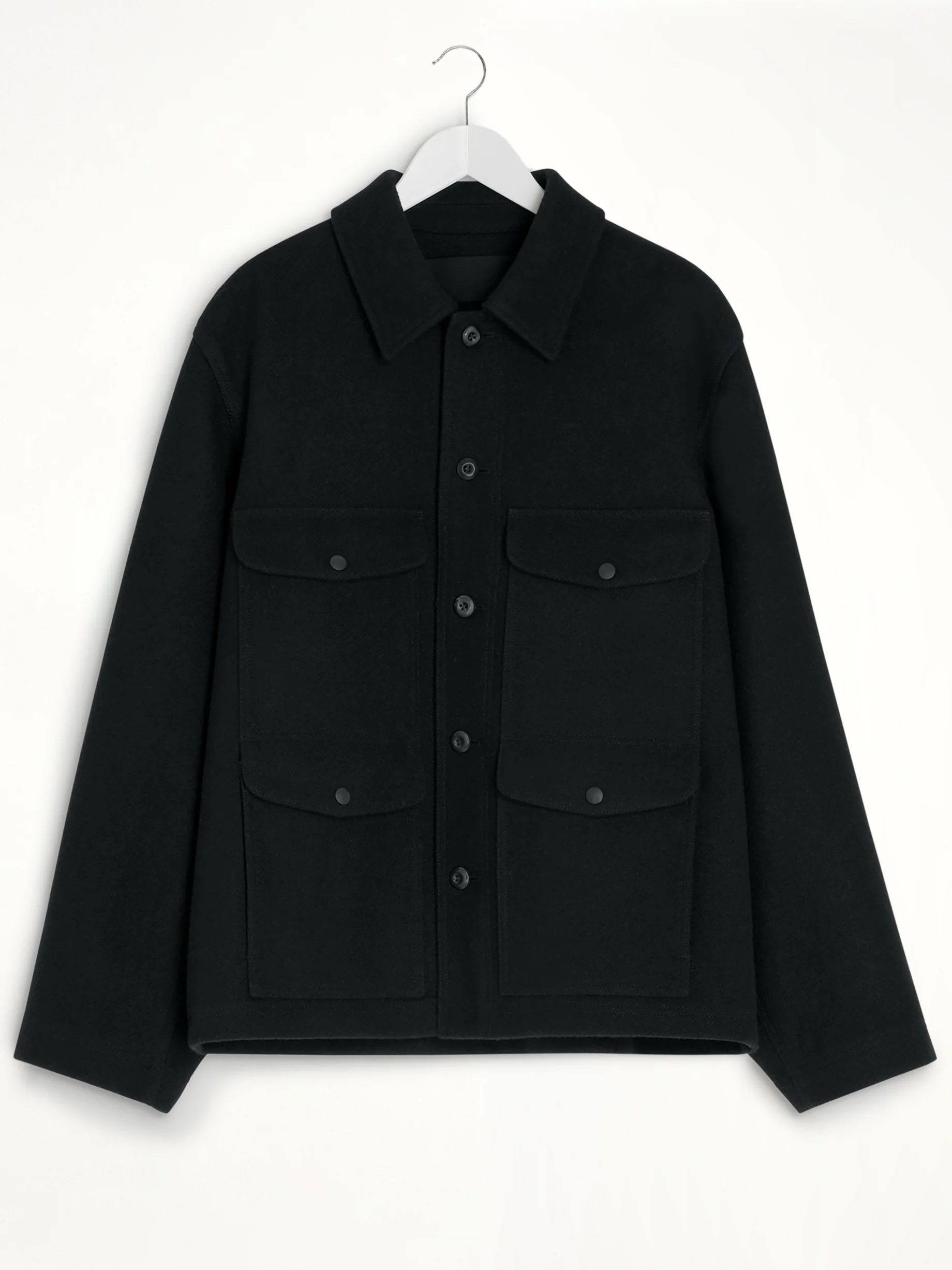 Utility Jacket in Black - Image 2
