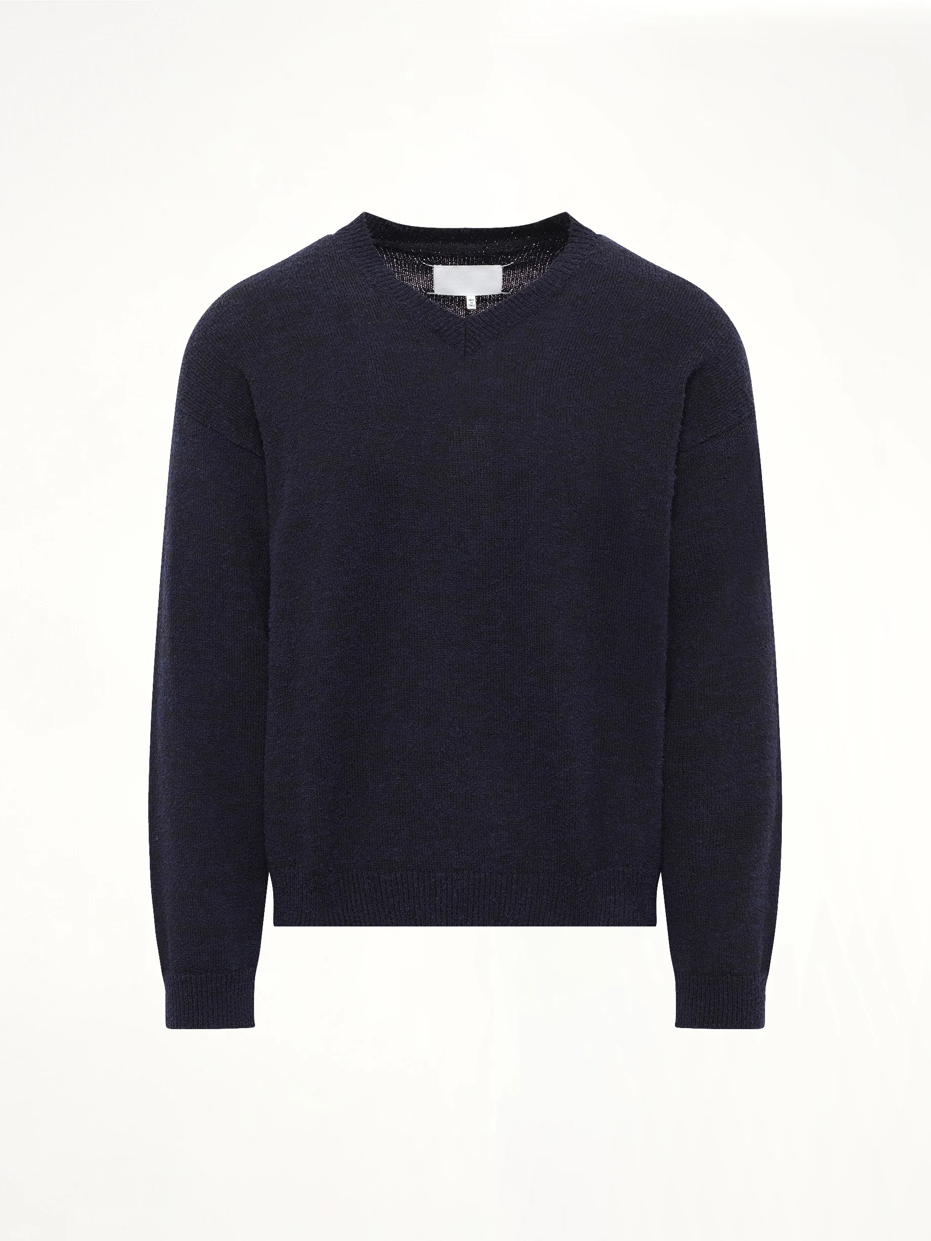 V Neck Cardigan in Blu/Black - Image 2