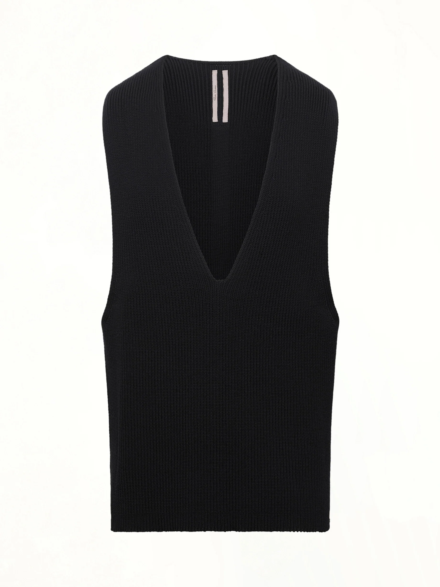 V Tank Top in Black - Image 2
