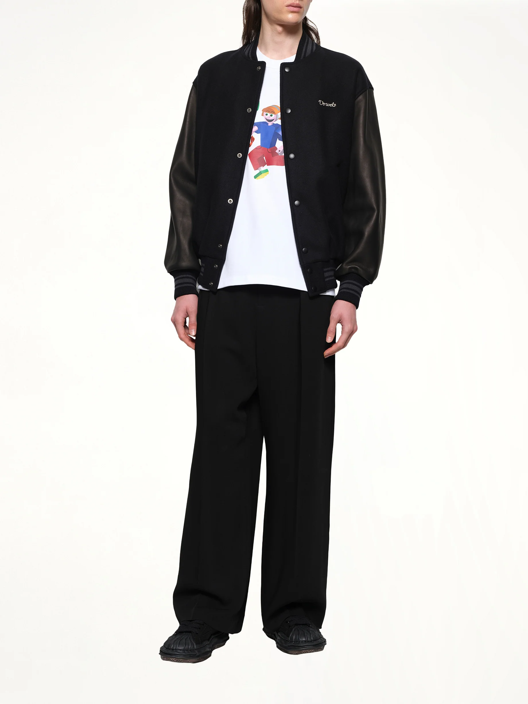 Varsity Jacket in Black - Image 4