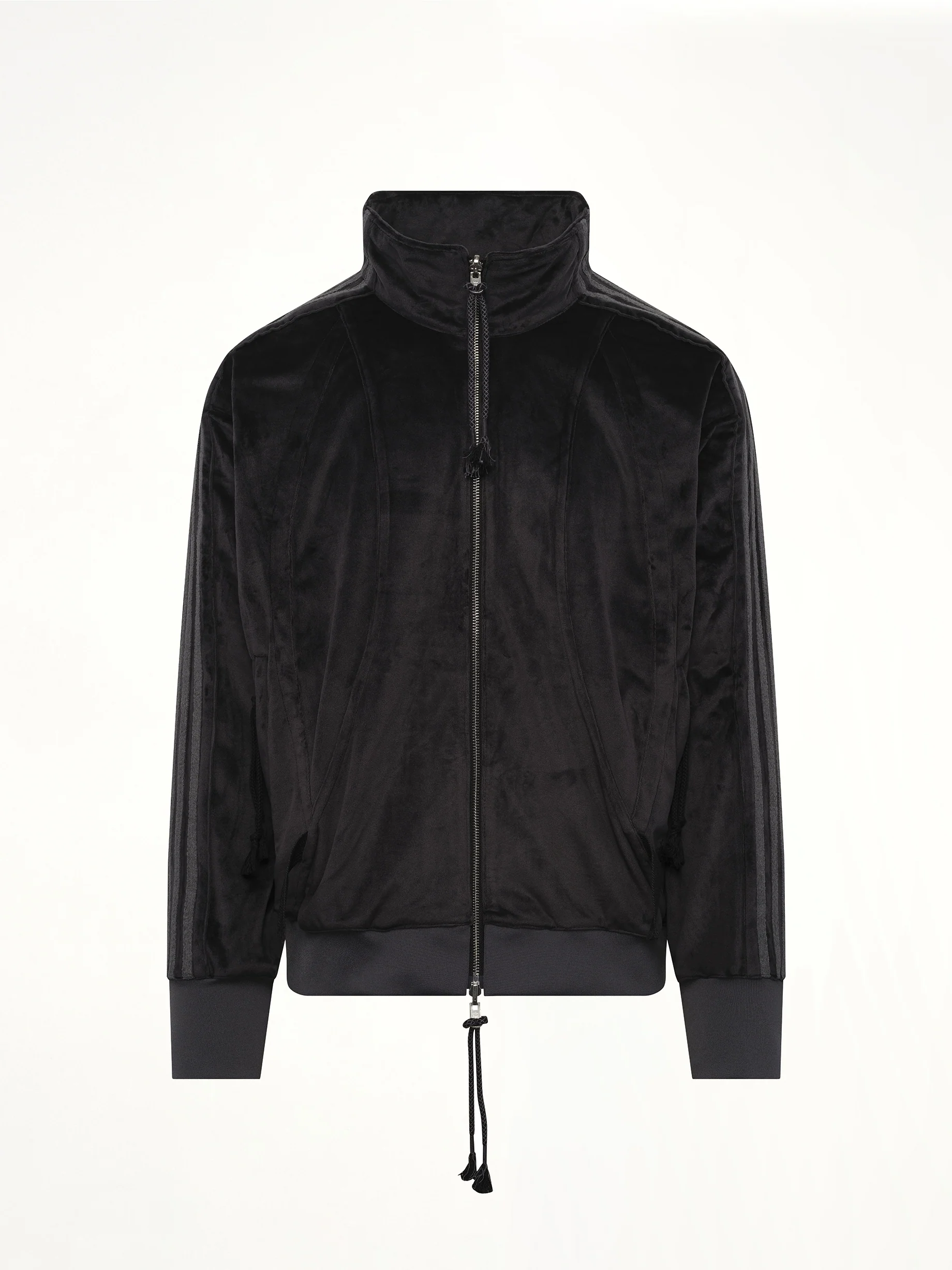 Velvet Tracktop in Black - Image 2