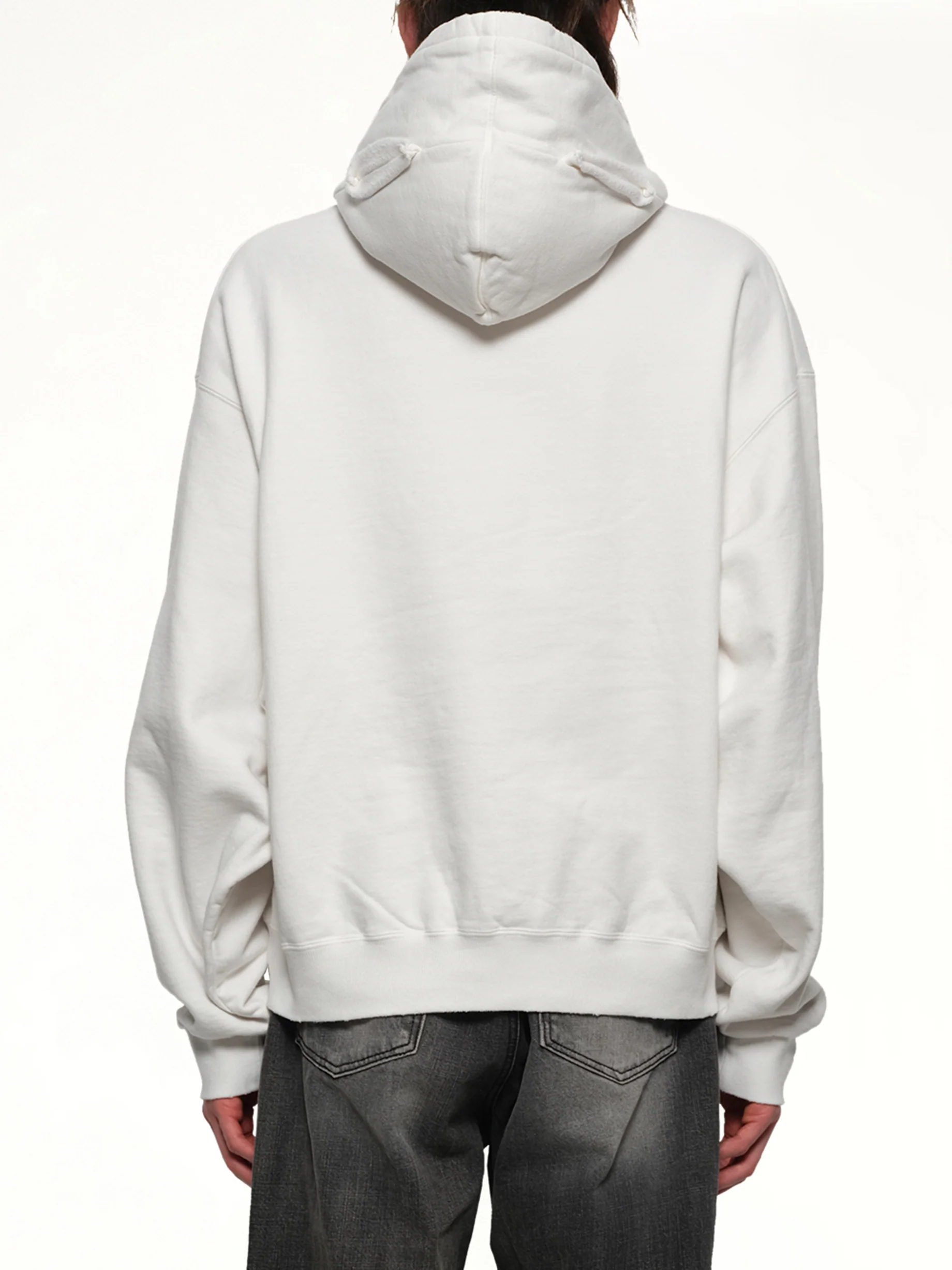 Villain Cover Print Hoodie in White - Image 5