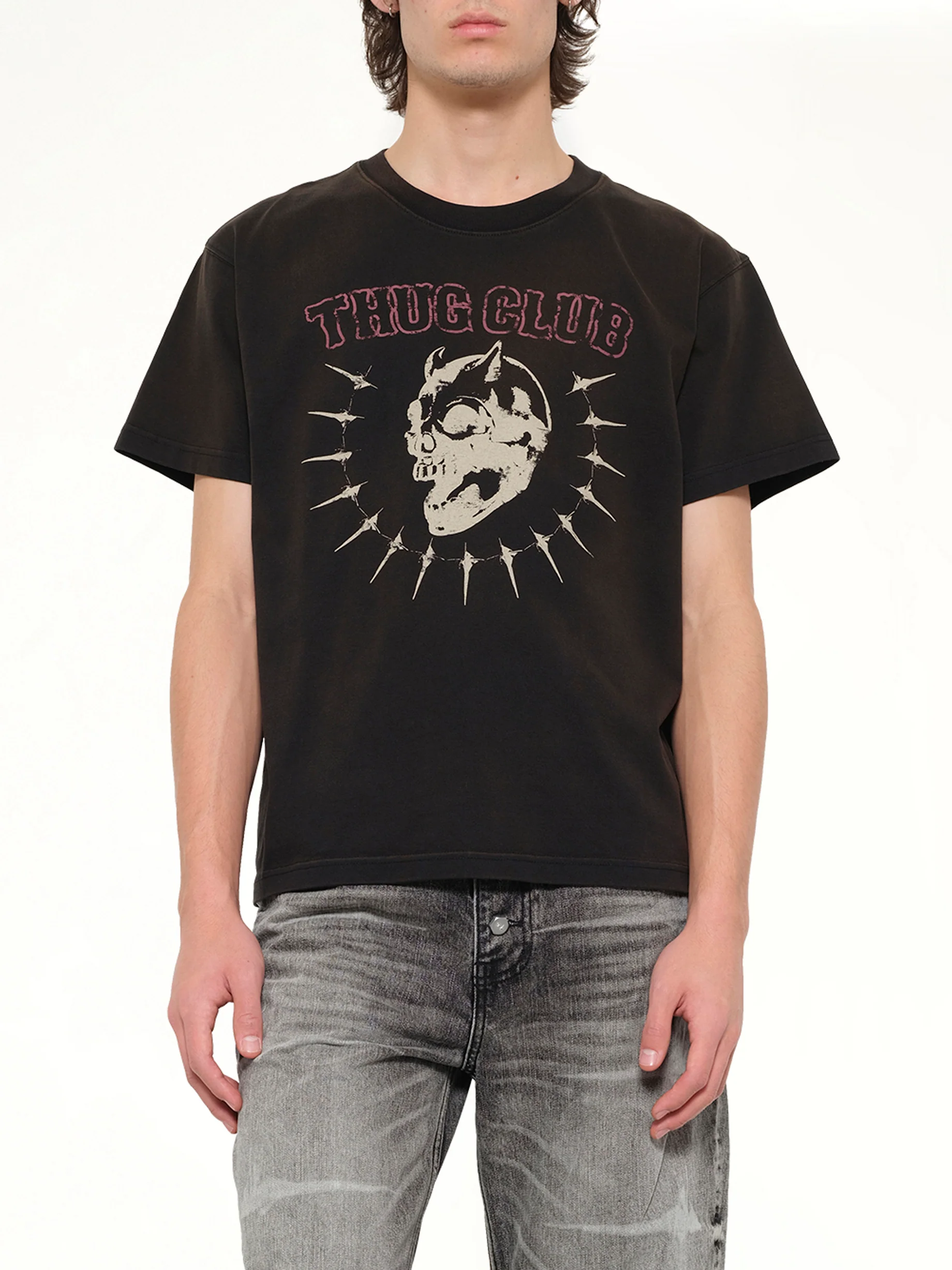 Vintage Riding Skull T-Shirt in Black - Image 6