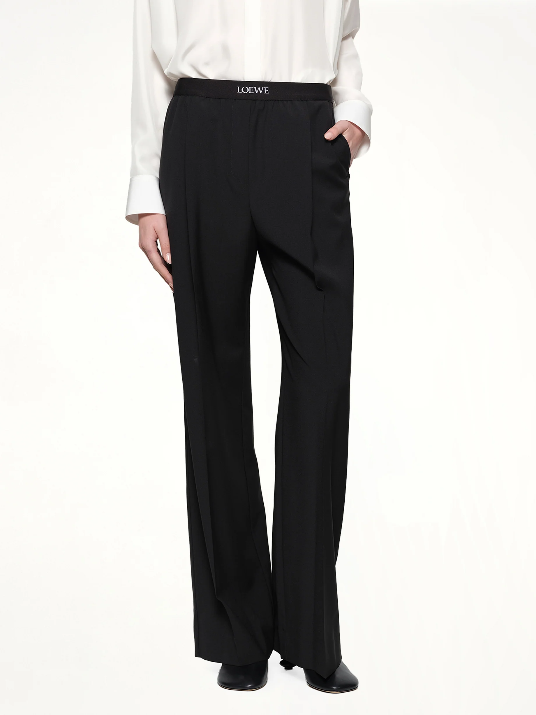 Waistband Trouser in Black - Image 6