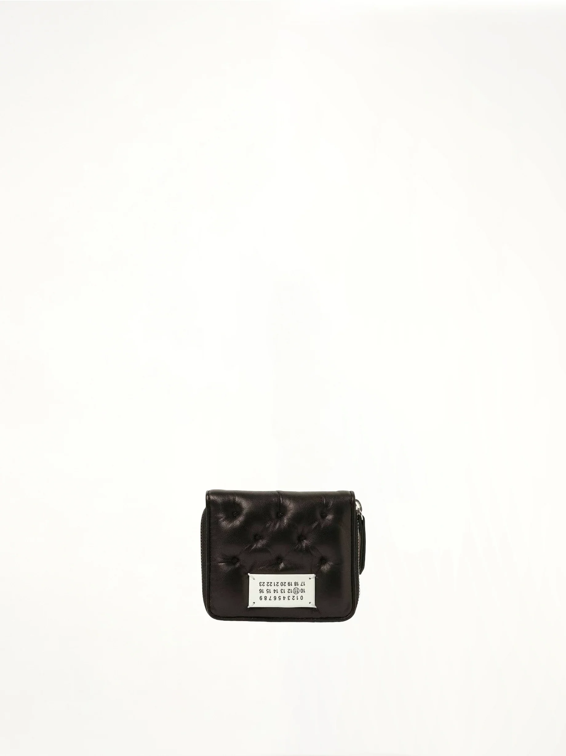 Wallet Compact Zip Around Wallet in Black - Image 3