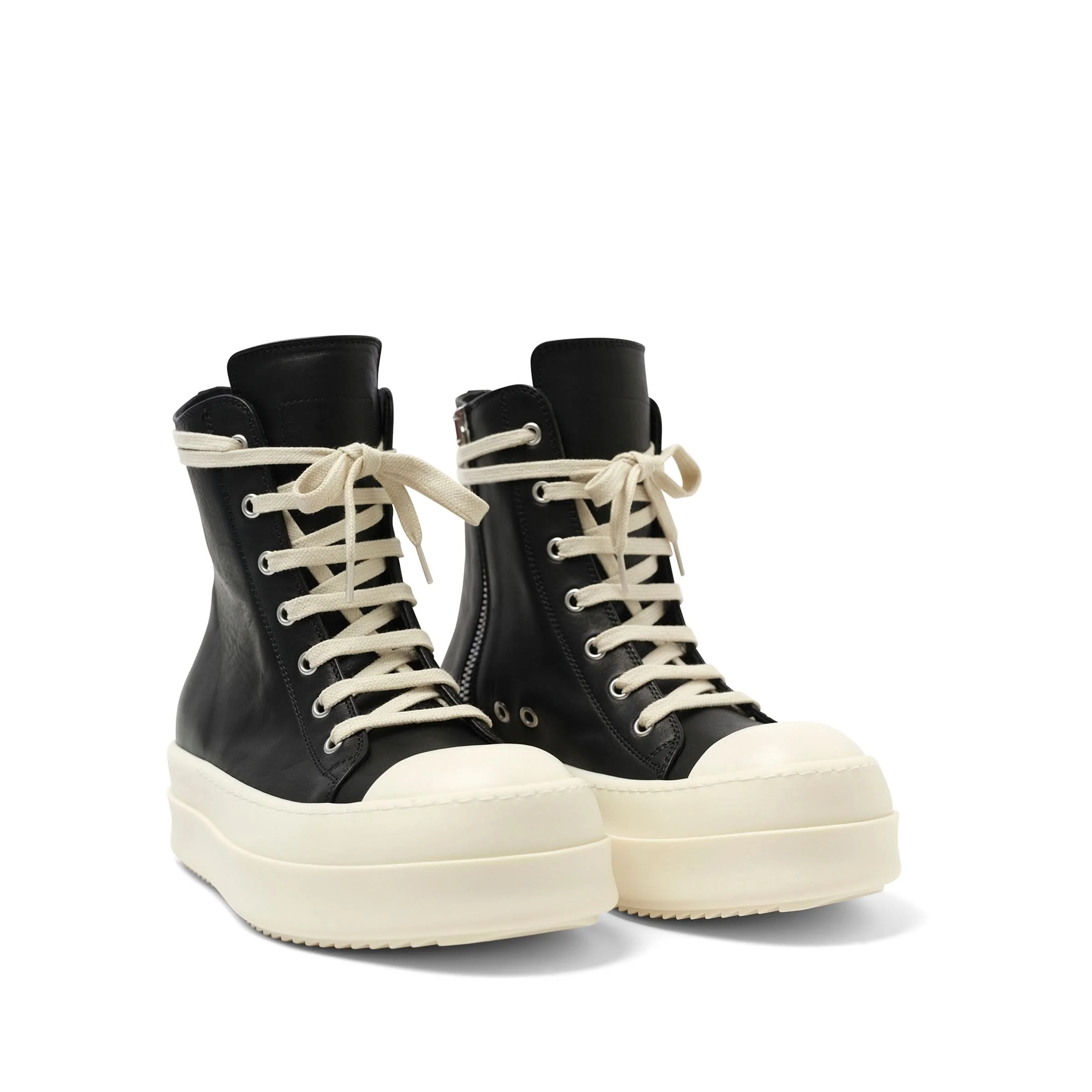 Washed Calf Mega Bumper Sneaker in Black/Milk - Image 2