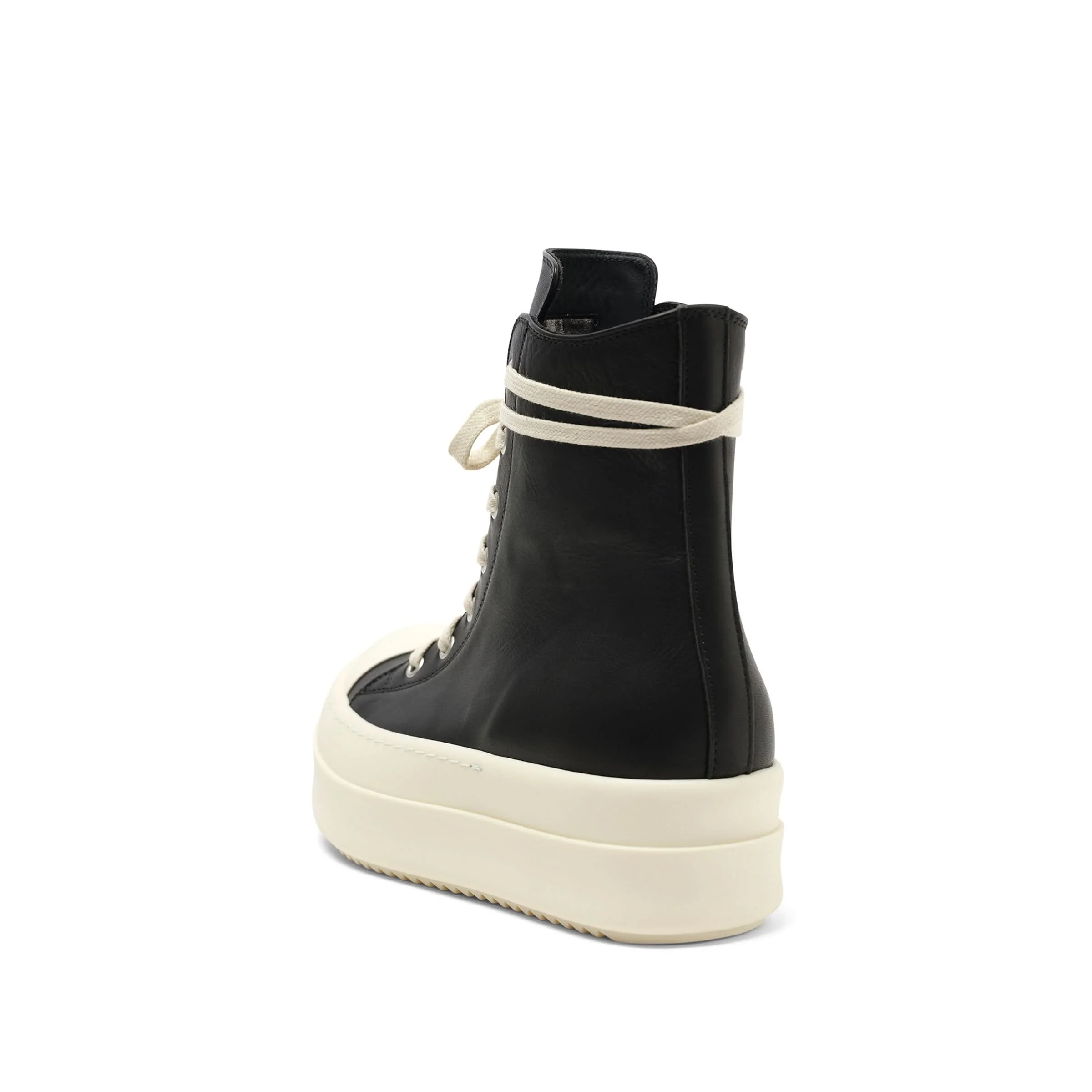 Washed Calf Mega Bumper Sneaker in Black/Milk - Image 3