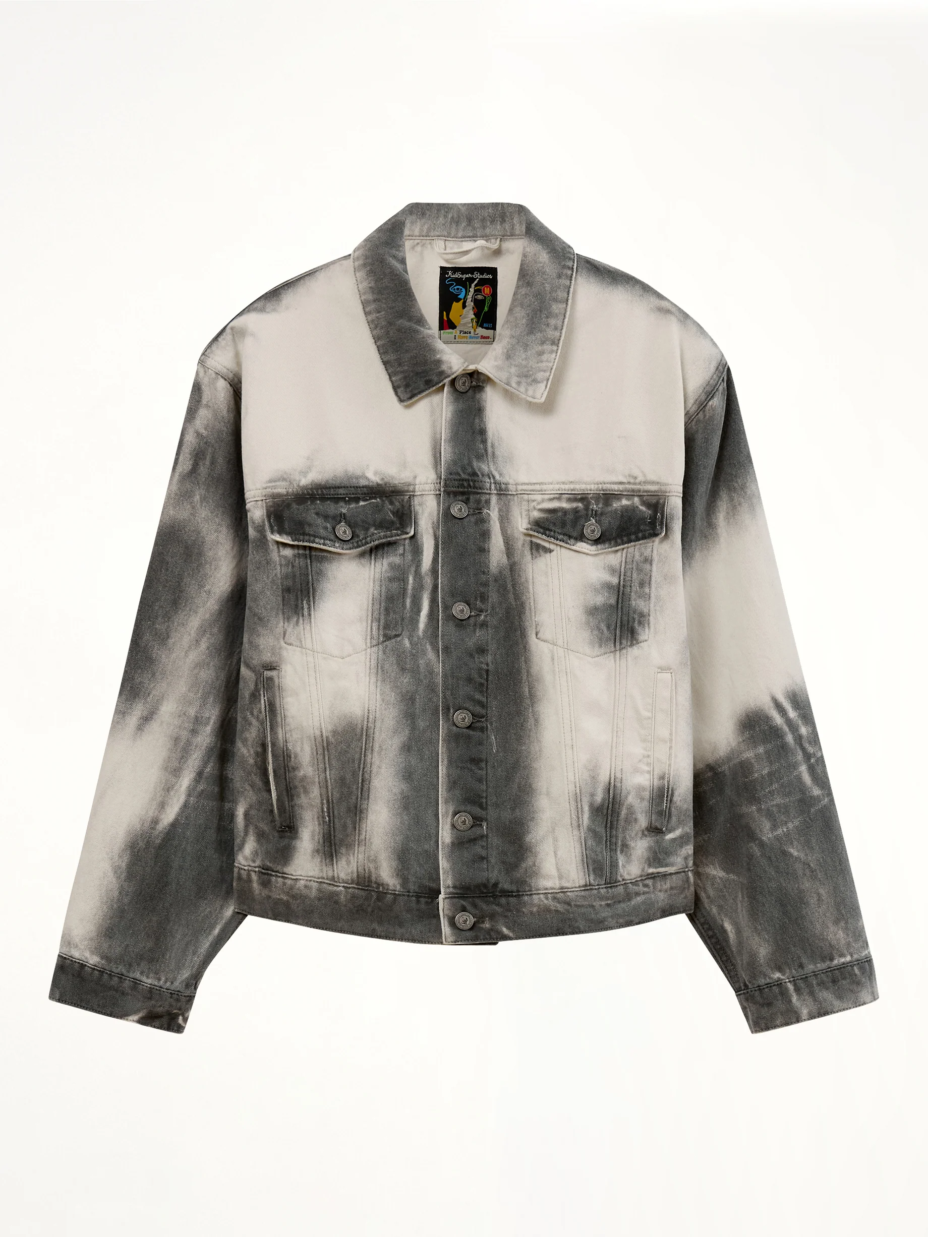 Washed Doves Denim Jacket in White - Image 2