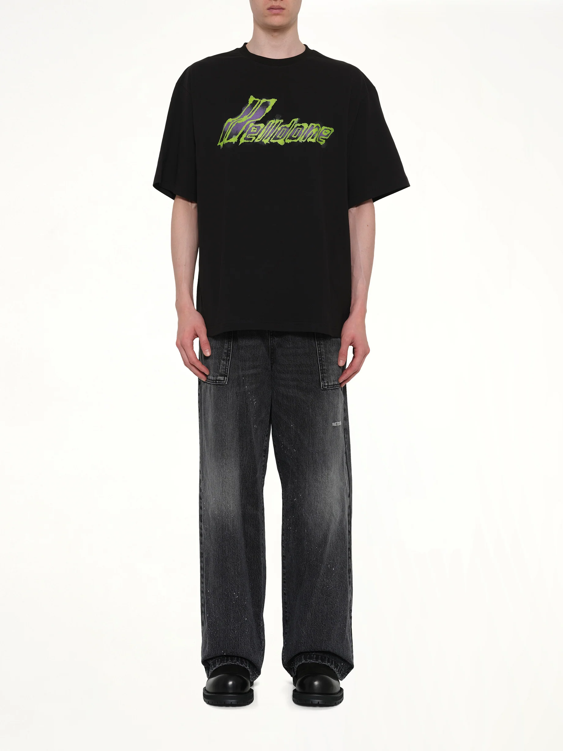 Watercolor T-Shirt in Black - Image 7