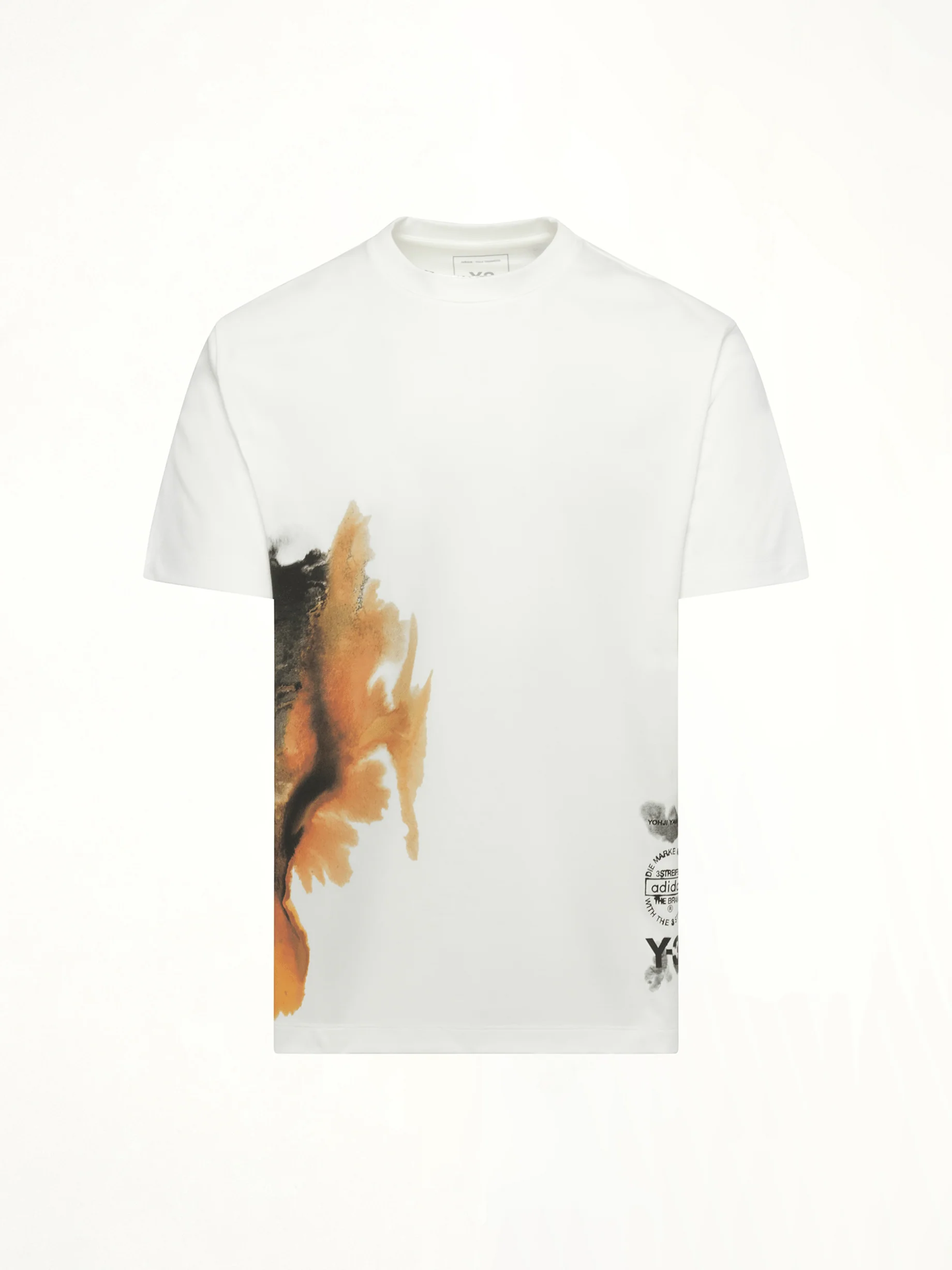 Watercolours Short Sleeve T-Shirt in White - Image 2