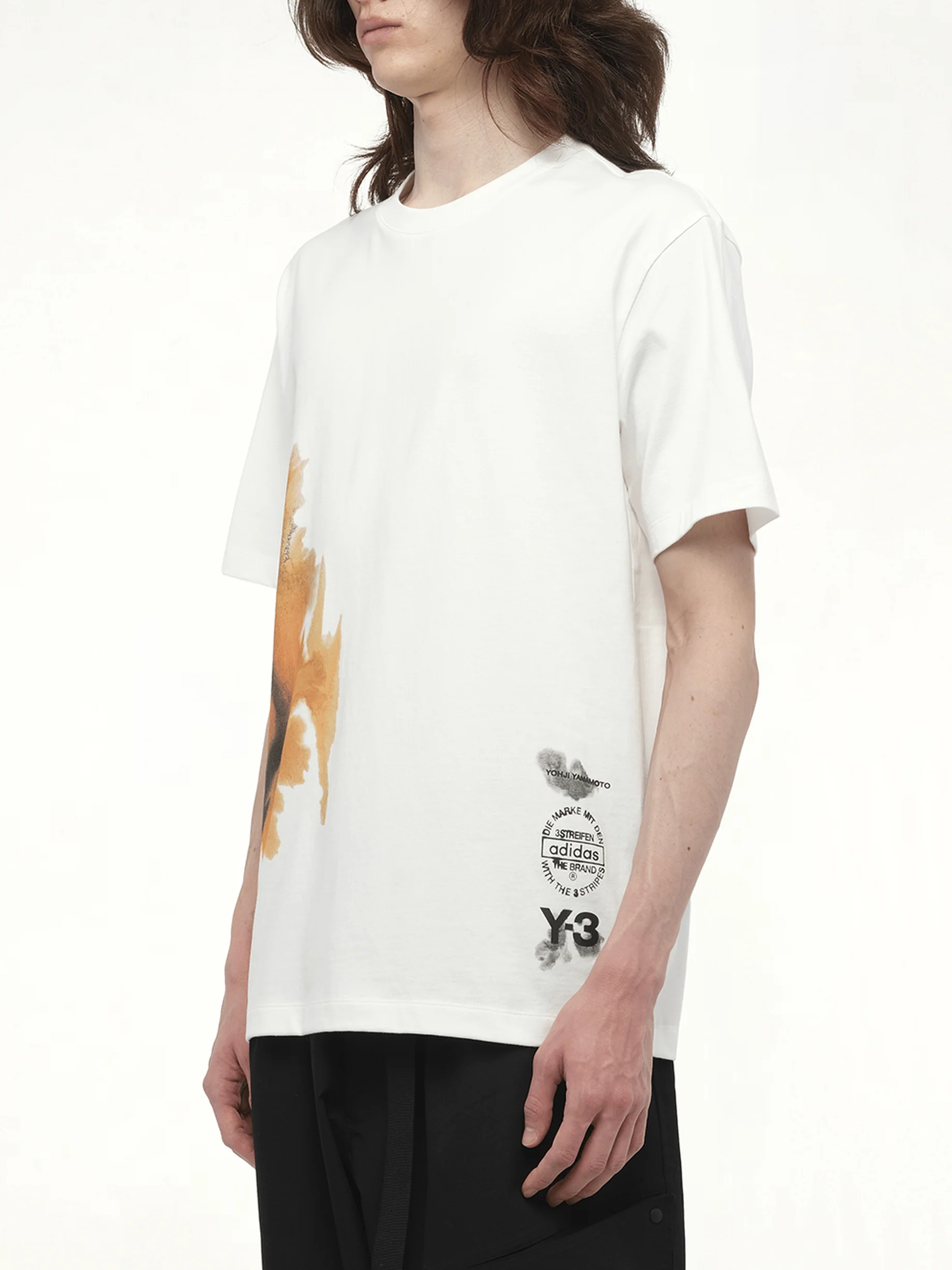 Watercolours Short Sleeve T-Shirt in White - Image 5