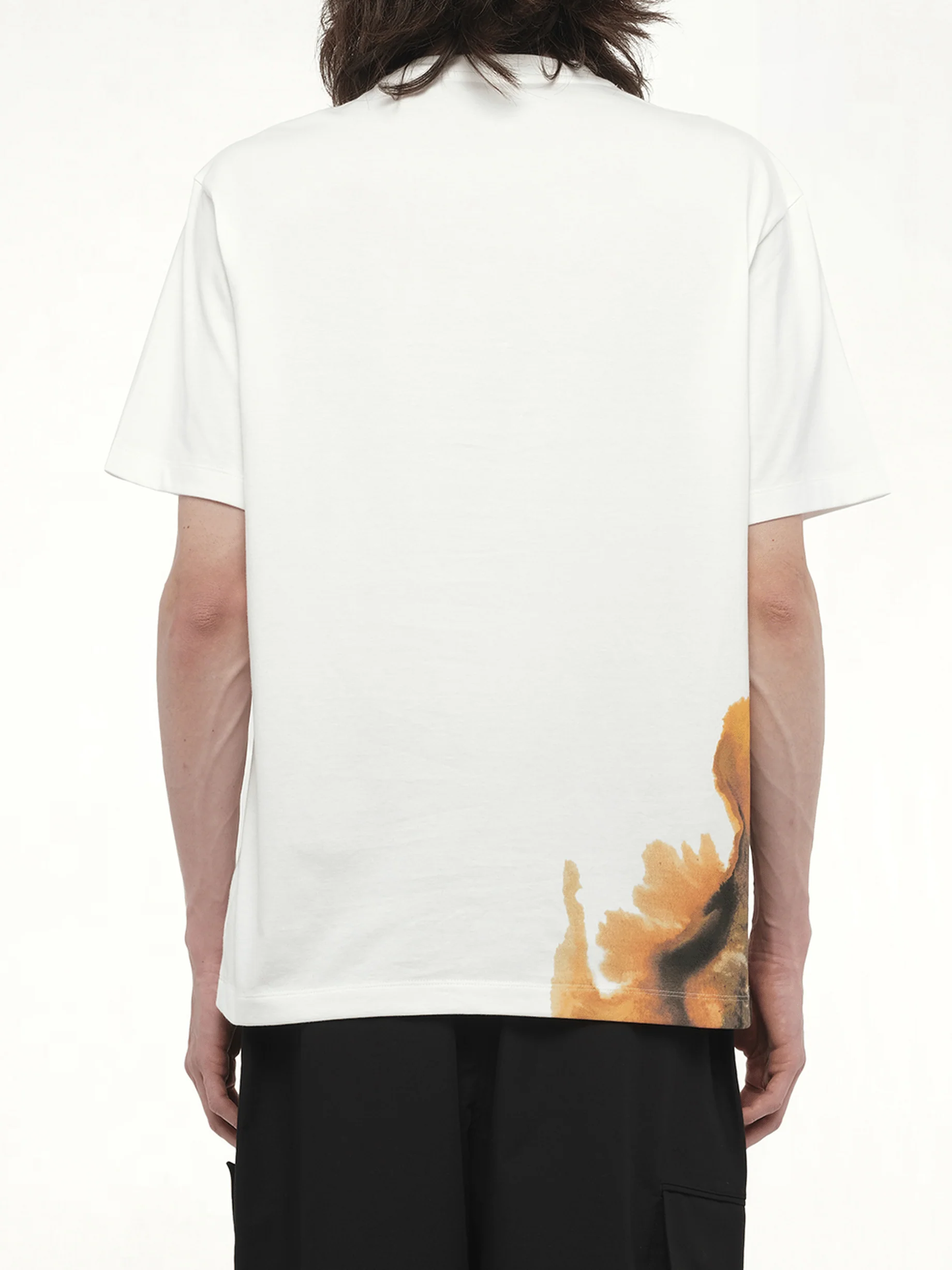 Watercolours Short Sleeve T-Shirt in White - Image 6