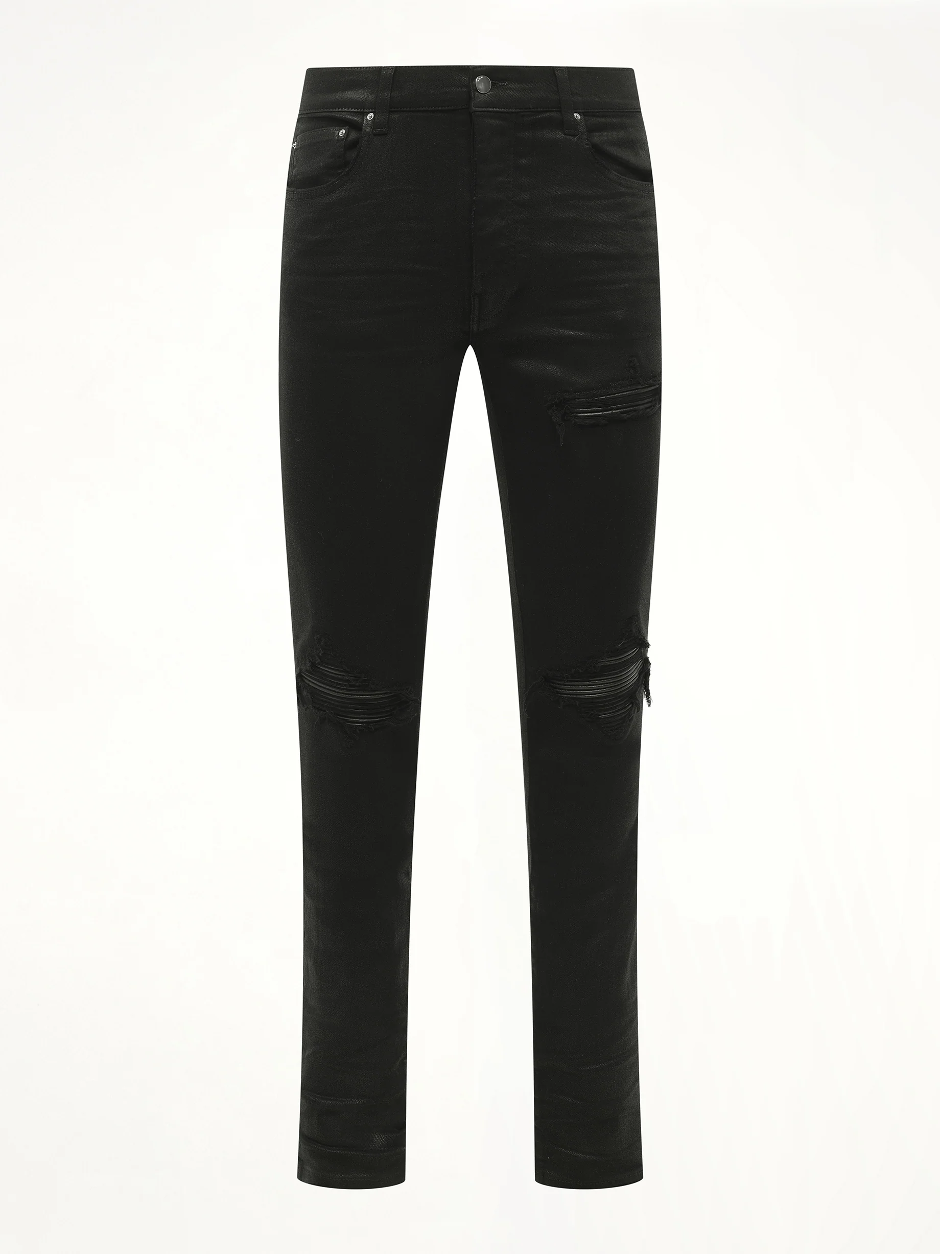 Waxed MX1 Jeans in Black Wax - Image 2