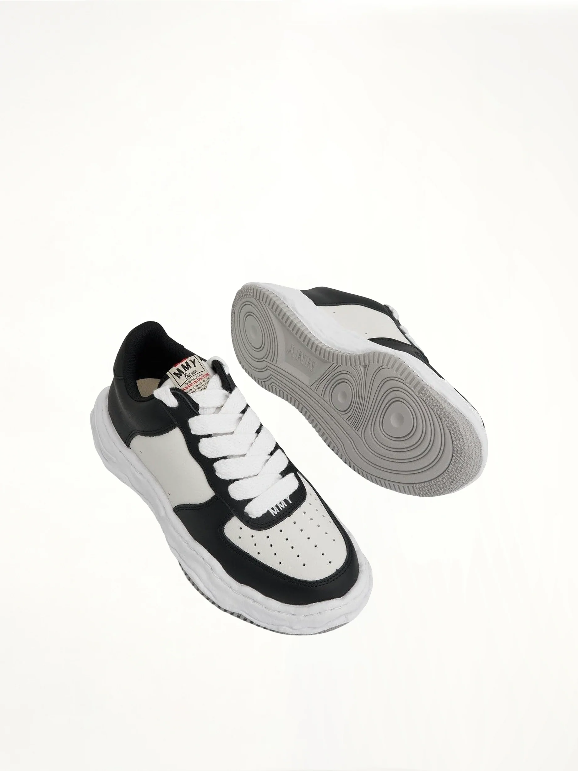 Wayne OG Sole Sneaker in Black/White - Image 4