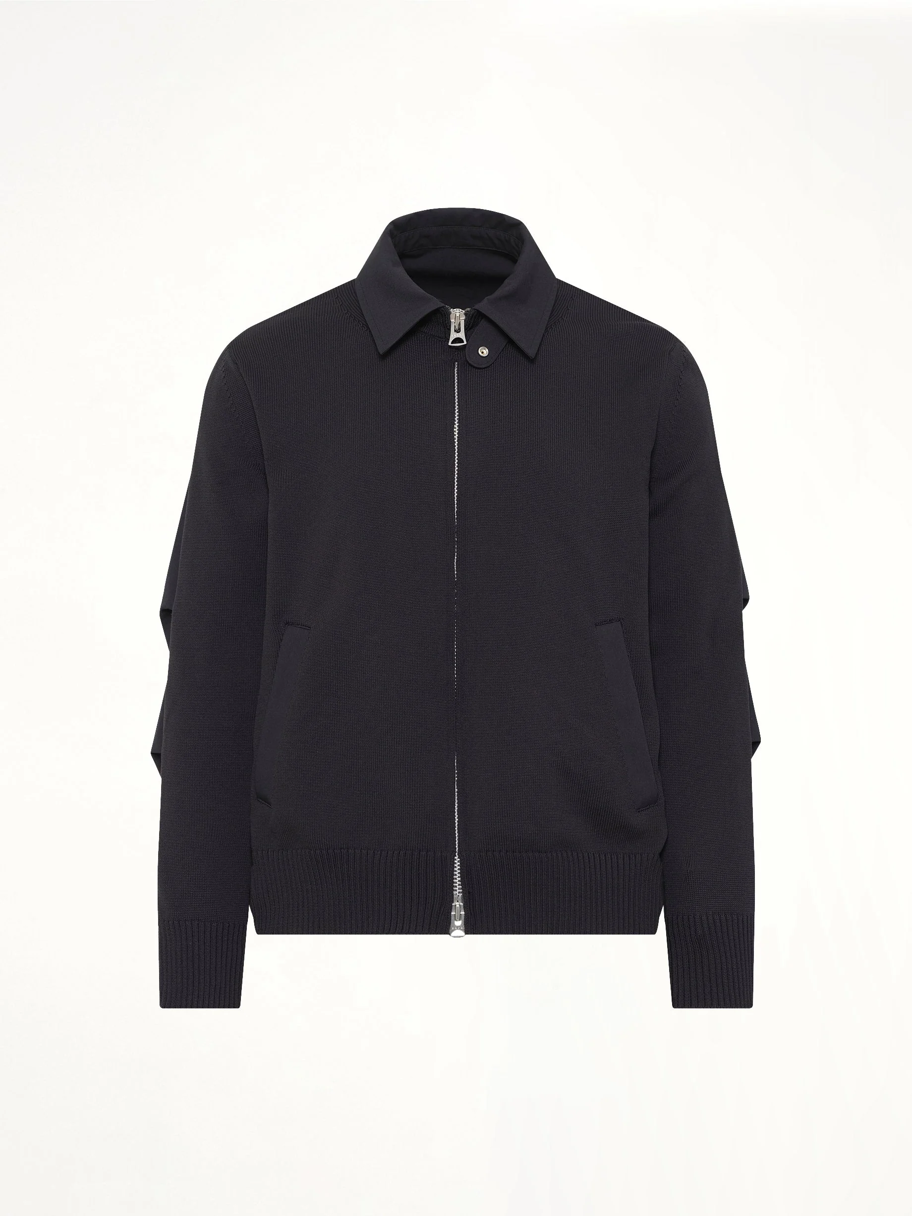 Weathercloth x Knit Blouson in Black - Image 2