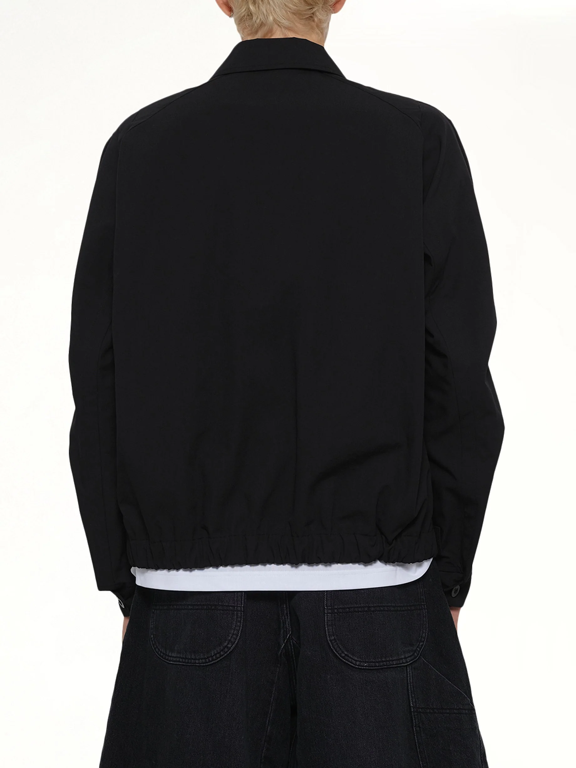 Weathercloth x Knit Blouson in Black - Image 5