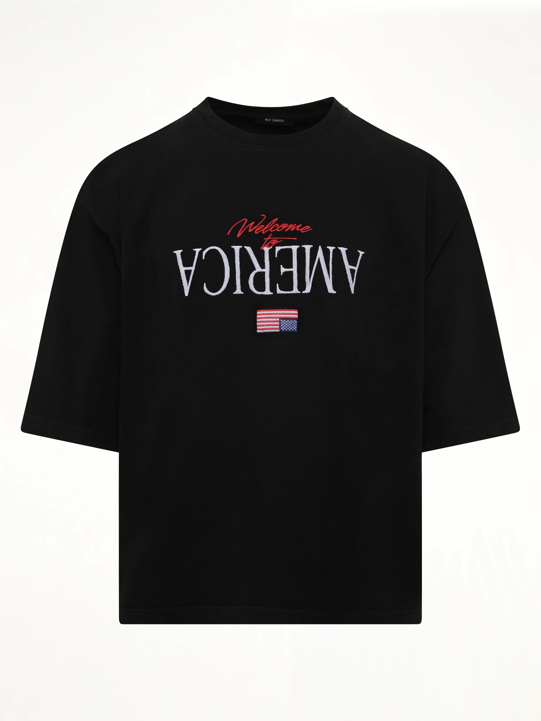 Welcome To America Buffalo T-Shirt in Black - Image 2