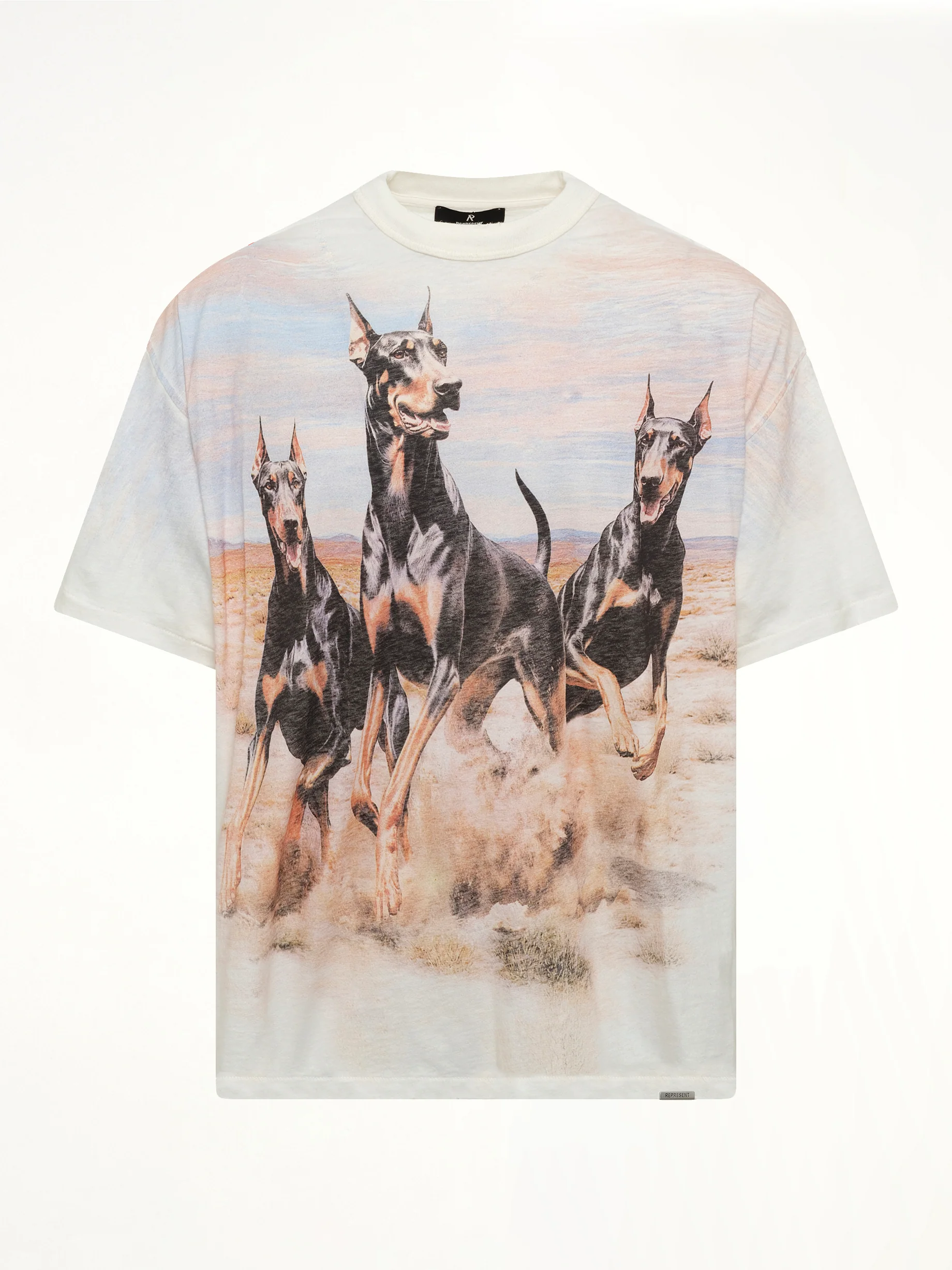 Western Dobermans T-Shirt in Flat White - Image 2