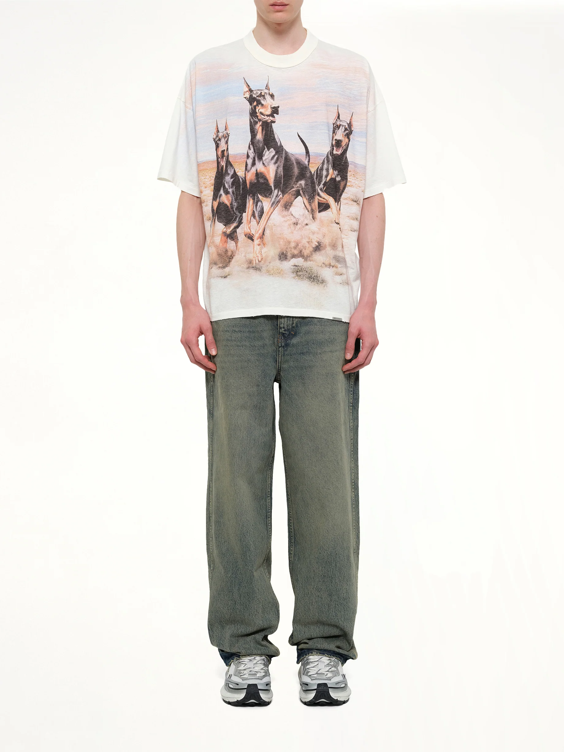Western Dobermans T-Shirt in Flat White - Image 7