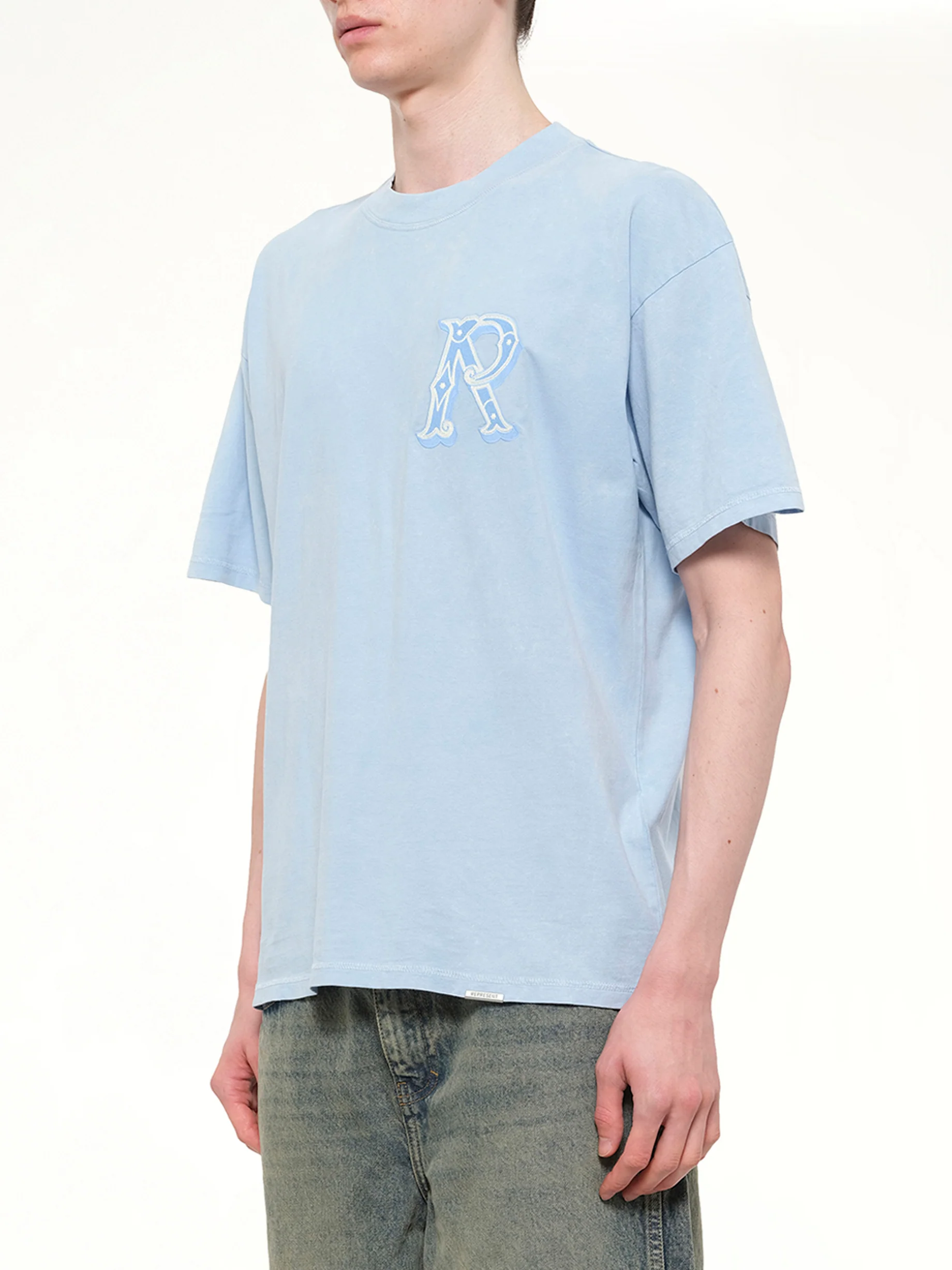 Western Initial T-Shirt in Mountain Bluebird - Image 3