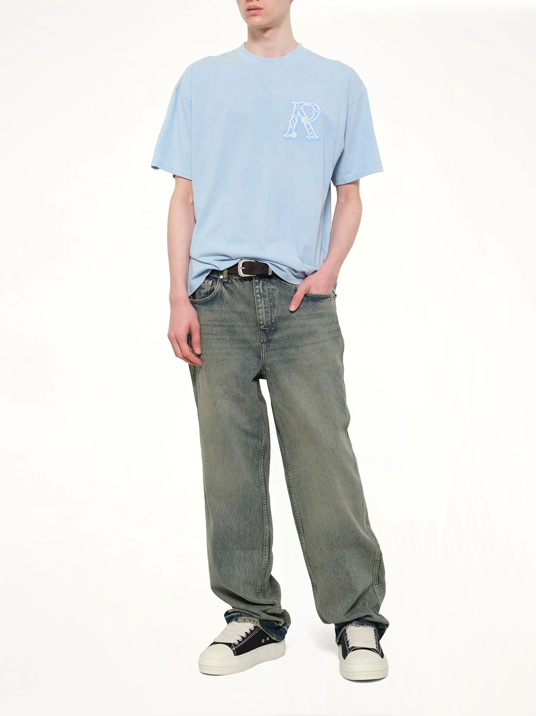 Western Initial T-Shirt in Mountain Bluebird - Image 4